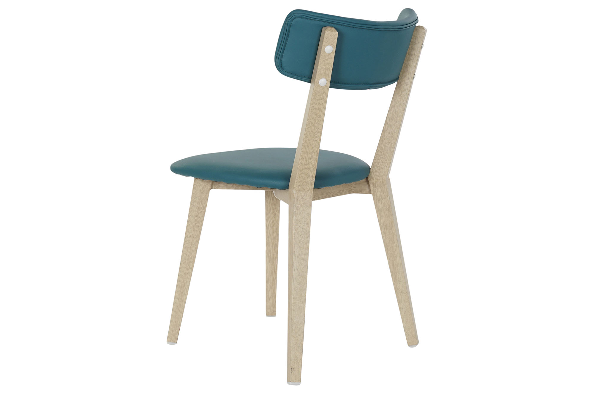 SILLA PU METAL 51X46X76CM AZUL 4
