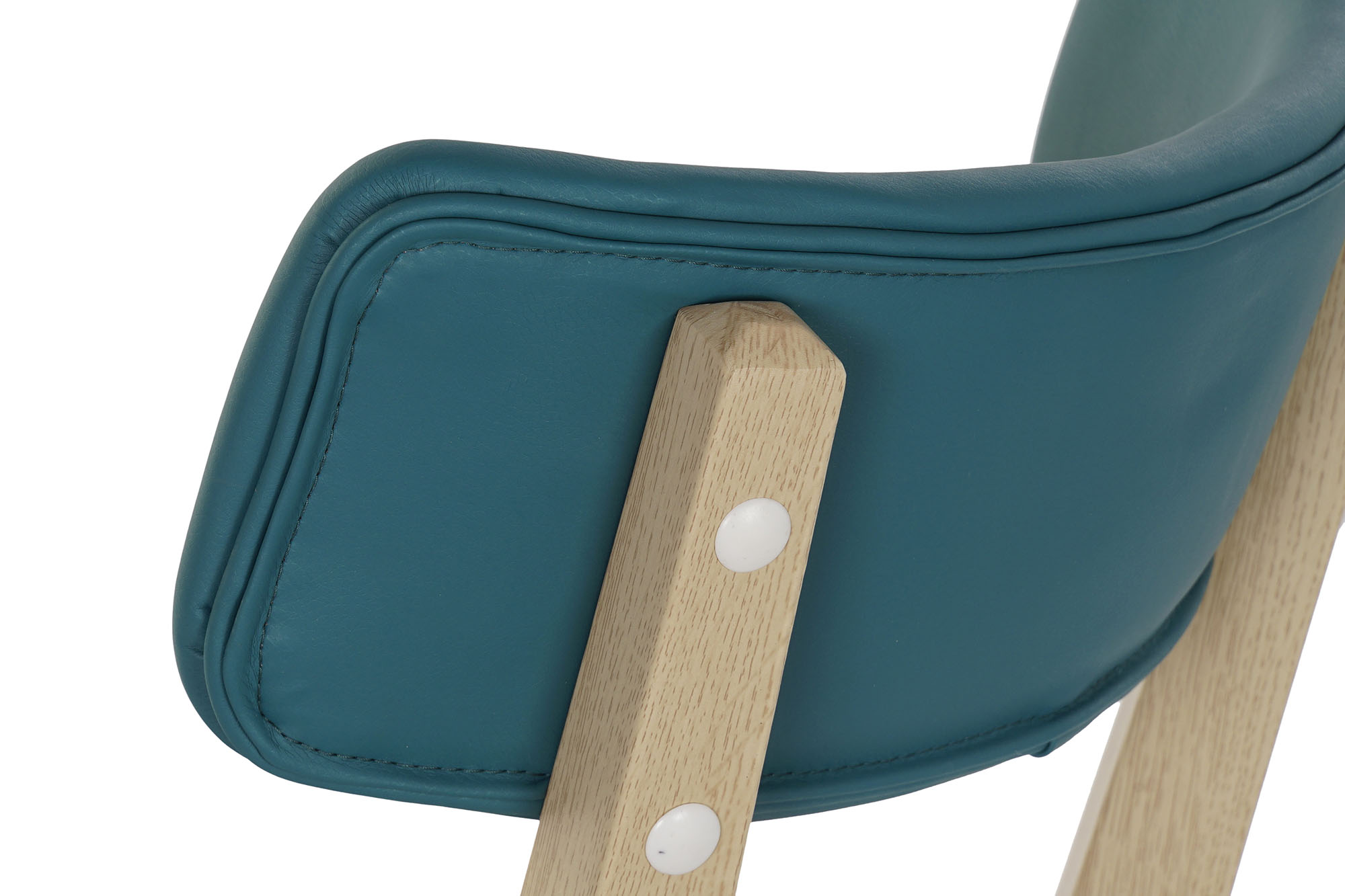SILLA PU METAL 51X46X76CM AZUL 5