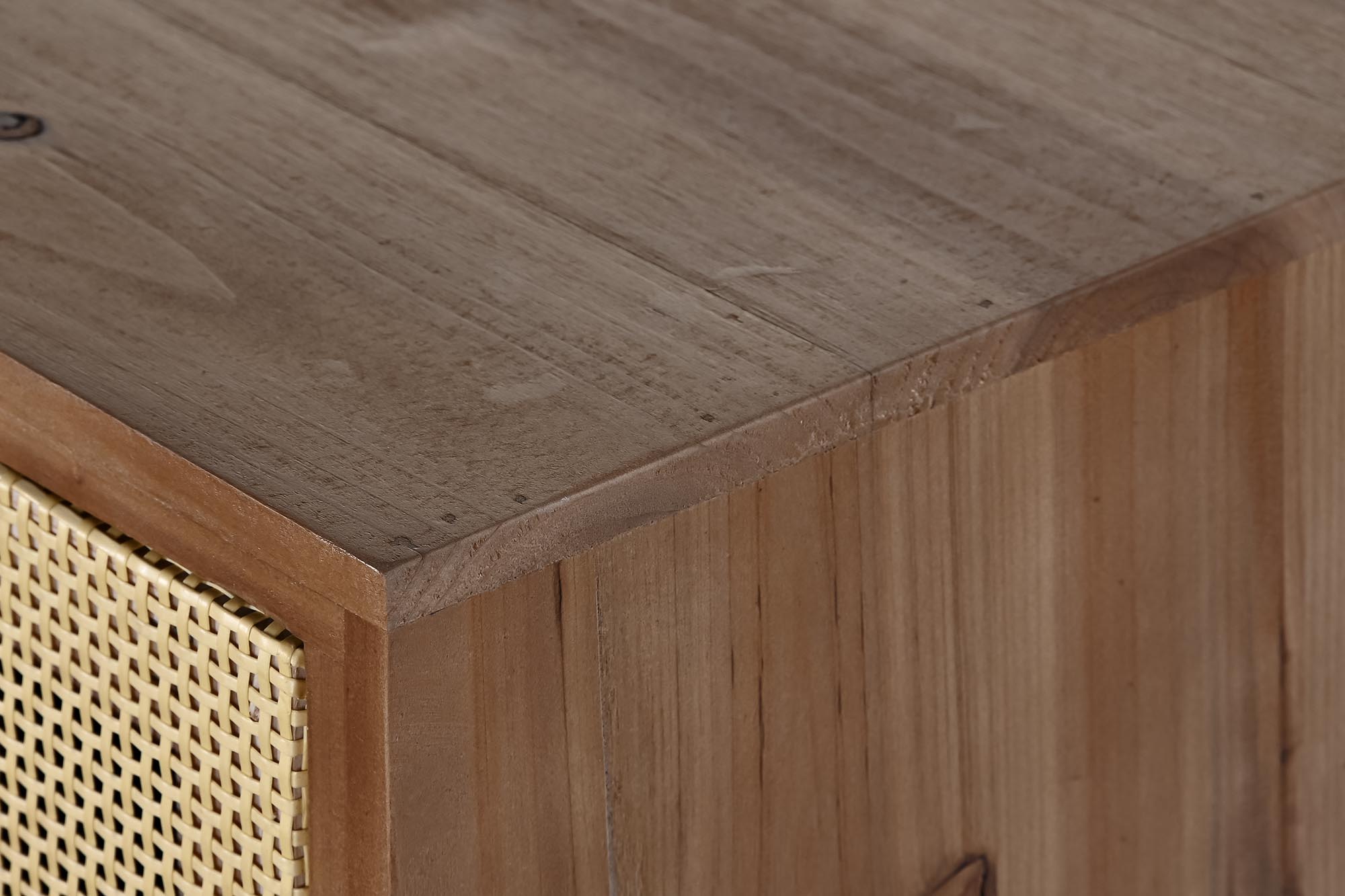 CONSOLA ABETO RATAN 112X38X75 MARRON 5