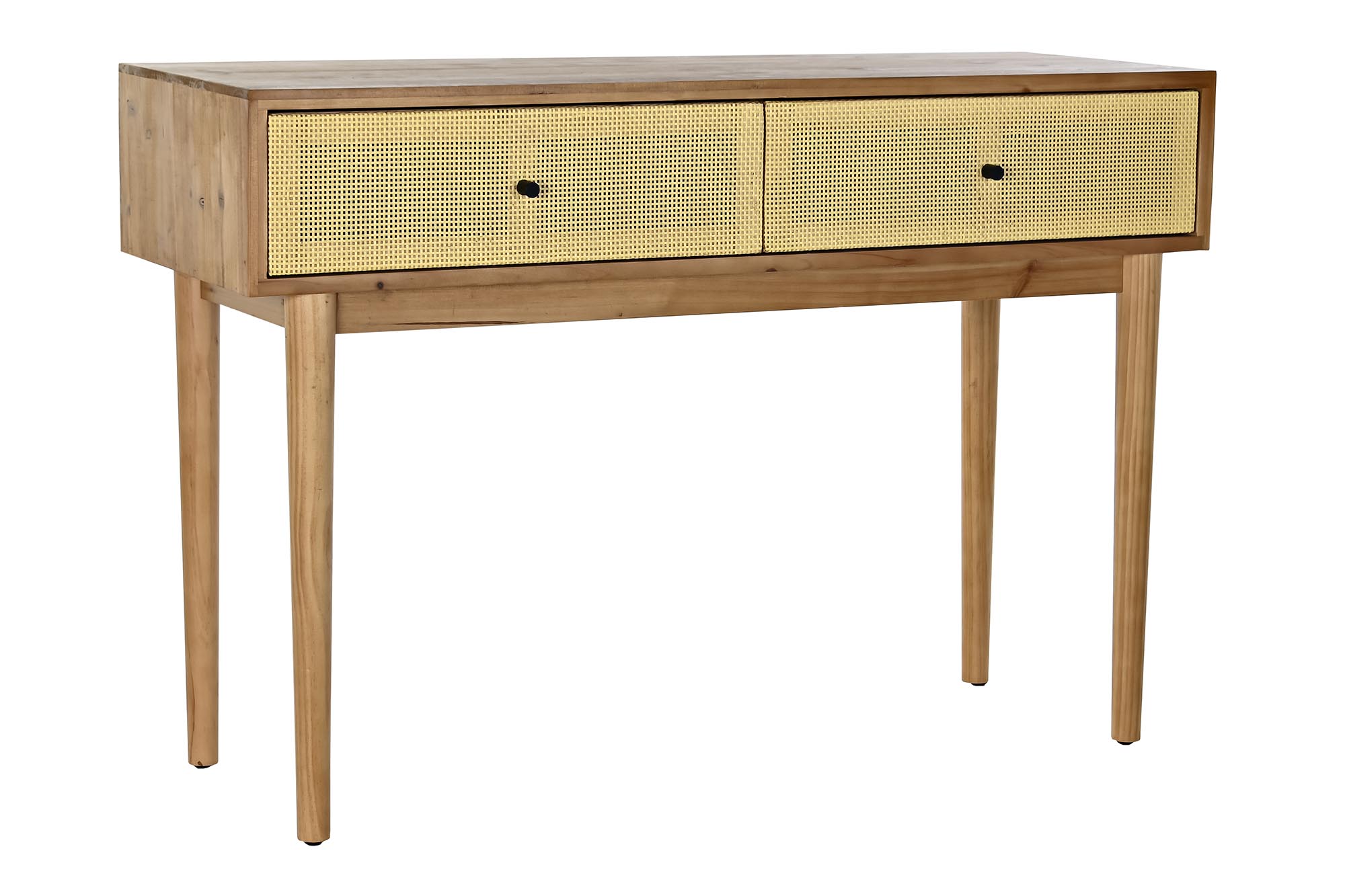 CONSOLA ABETO RATAN 112X38X75 MARRON