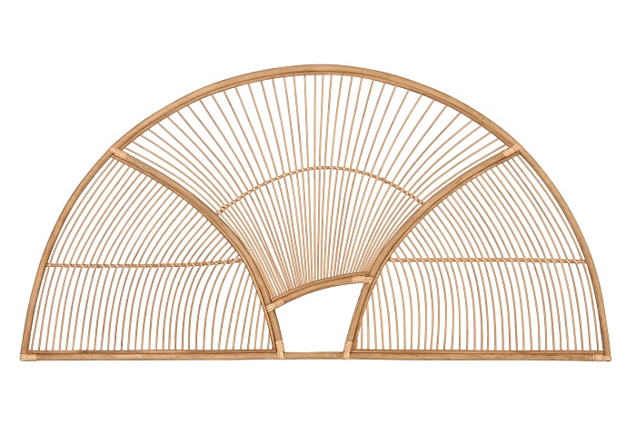 CABECERO CAMA BAMBU RATAN 160X2X80 2,10 NATURAL
