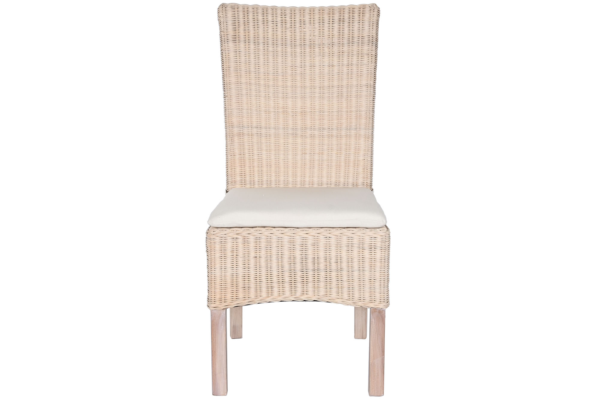 SILLA MIMBRE MANGO 50X55X100 CON COJIN BLANCO 2