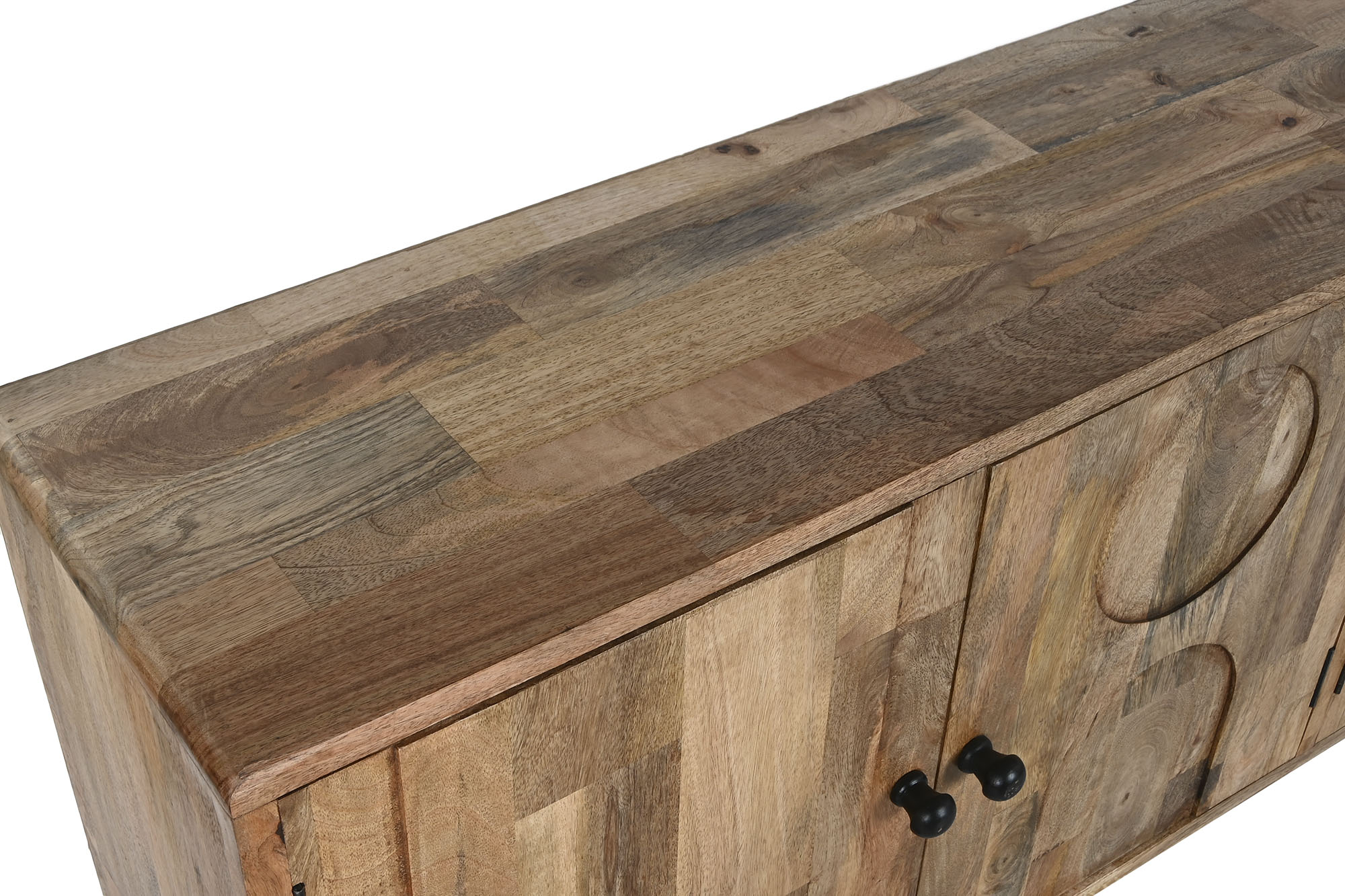 BUFFET MANGO 180X34X71 GEOMETRICO MARRON 6