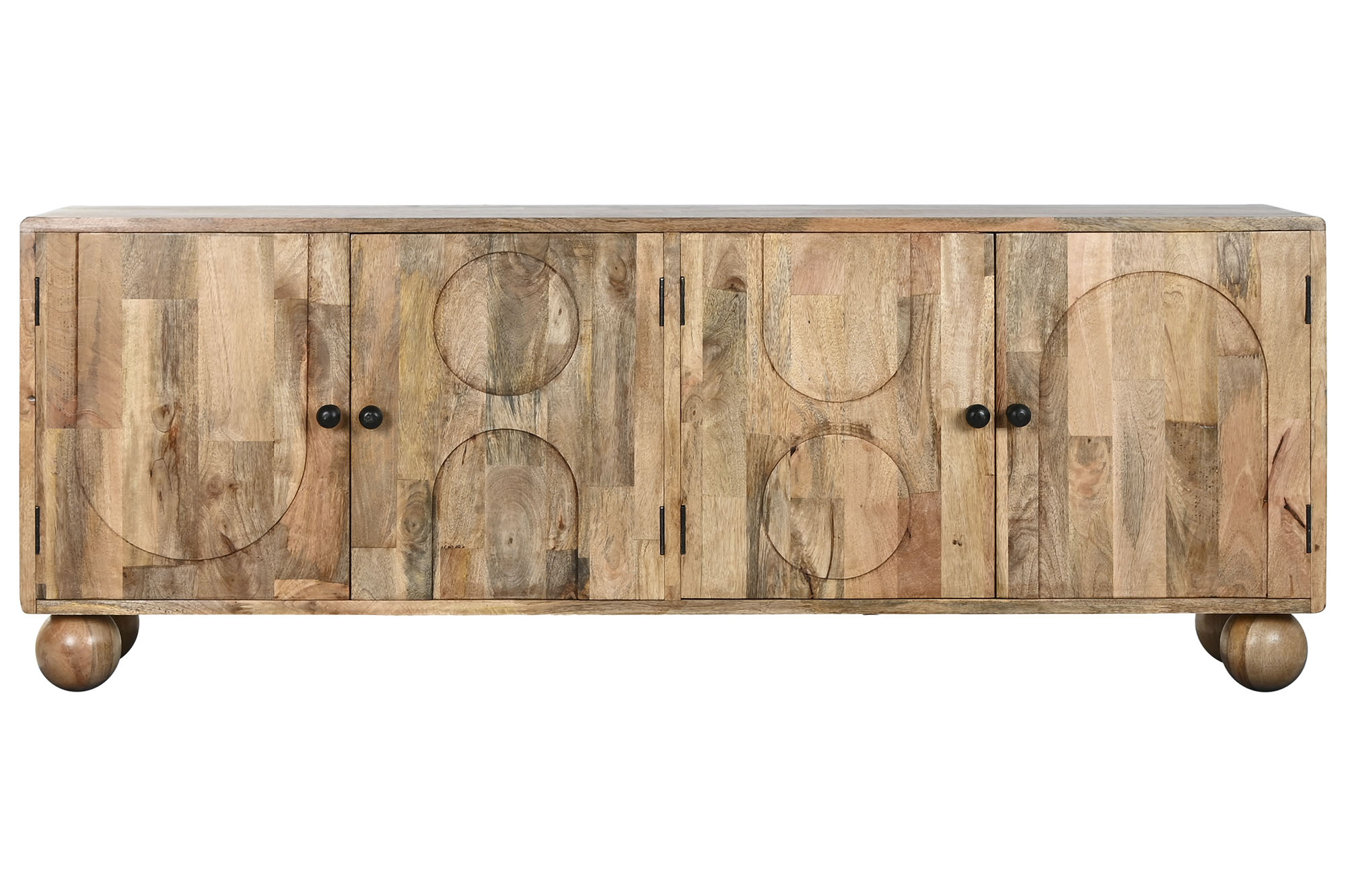 BUFFET MANGO 180X34X71 GEOMETRICO MARRON 2
