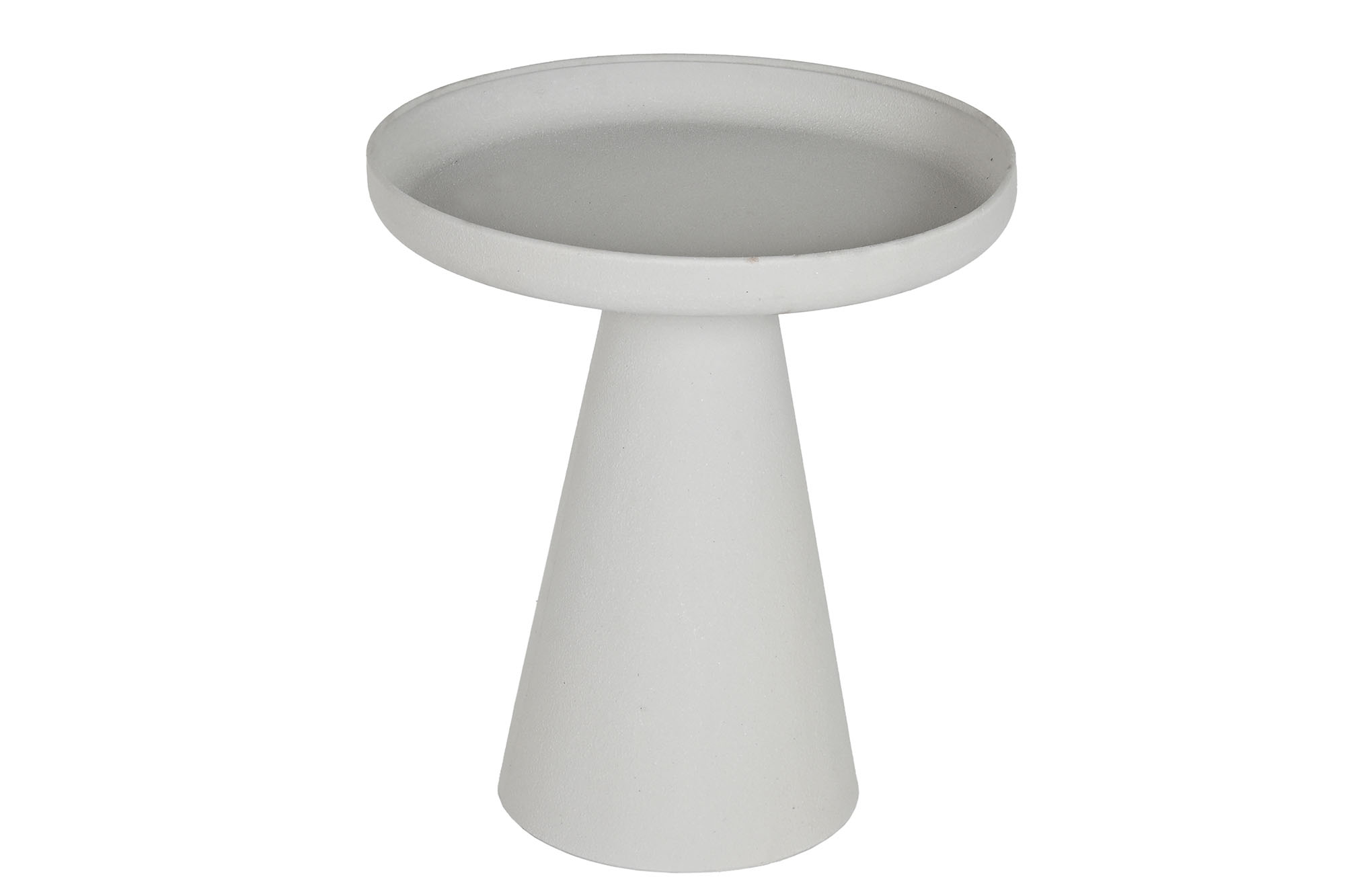 MESITA AUXILIAR METAL 41X41X46 2,17 RUGOSO BEIGE