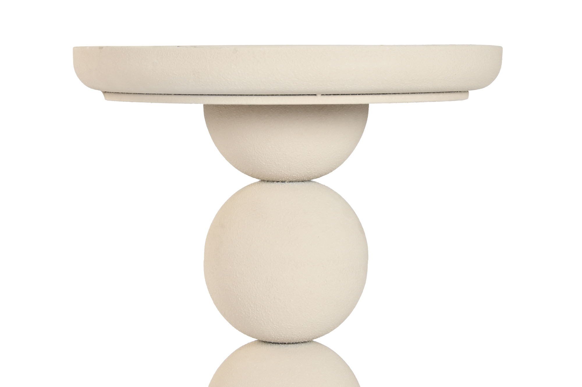 MESITA AUXILIAR METAL 41X41X67 BEIGE 3