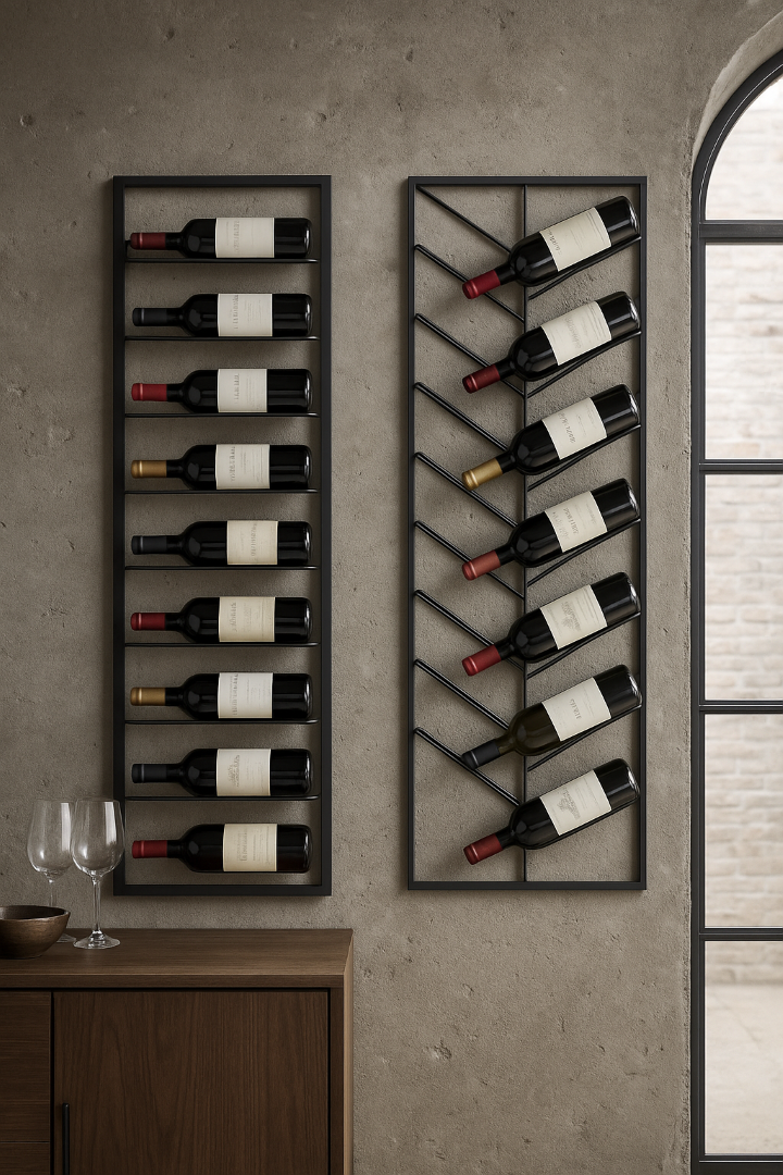 BOTELLERO METAL 36X6X160 8BOT, PARED NEGRO 4