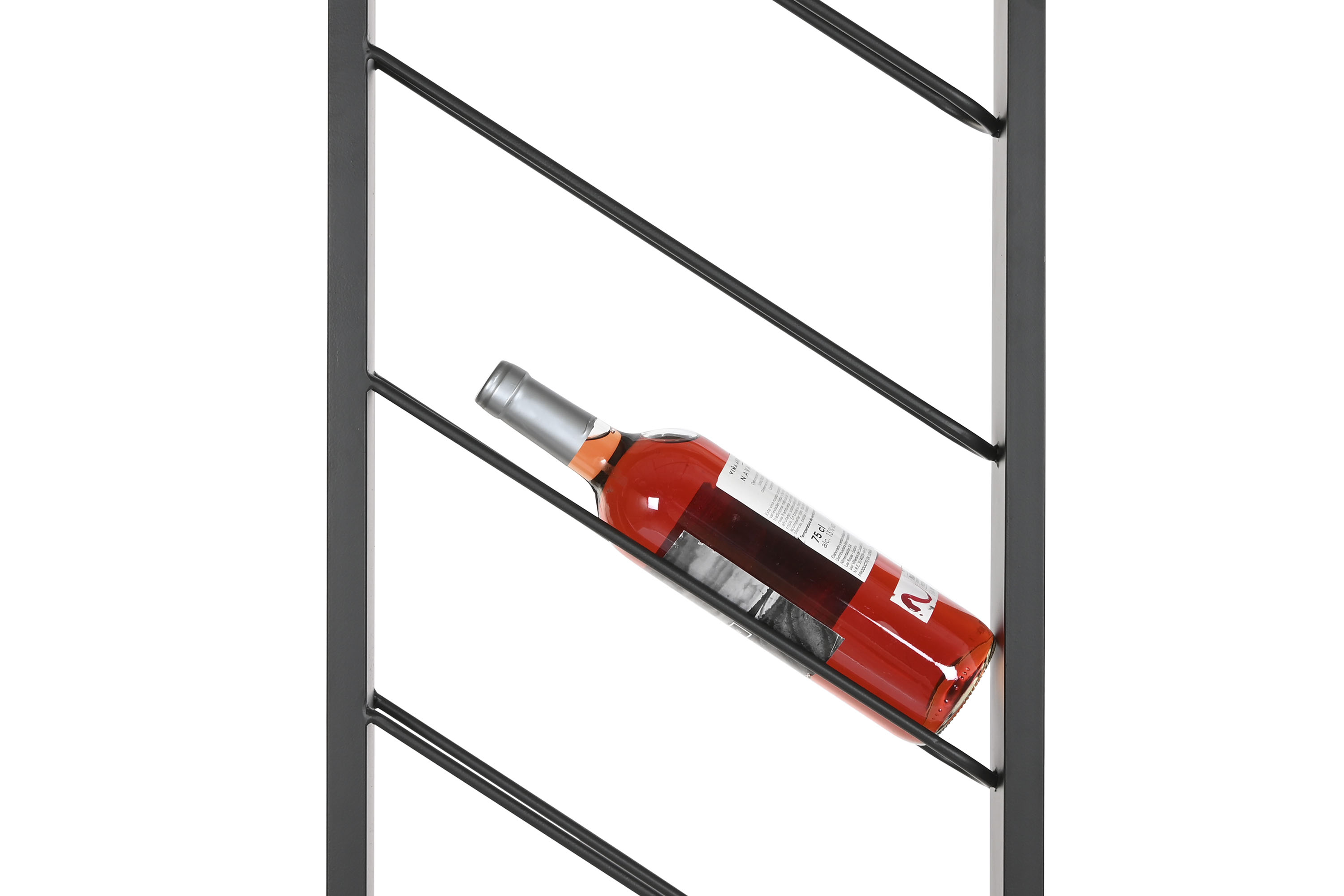 BOTELLERO METAL 36X6X160 8BOT, PARED NEGRO 5