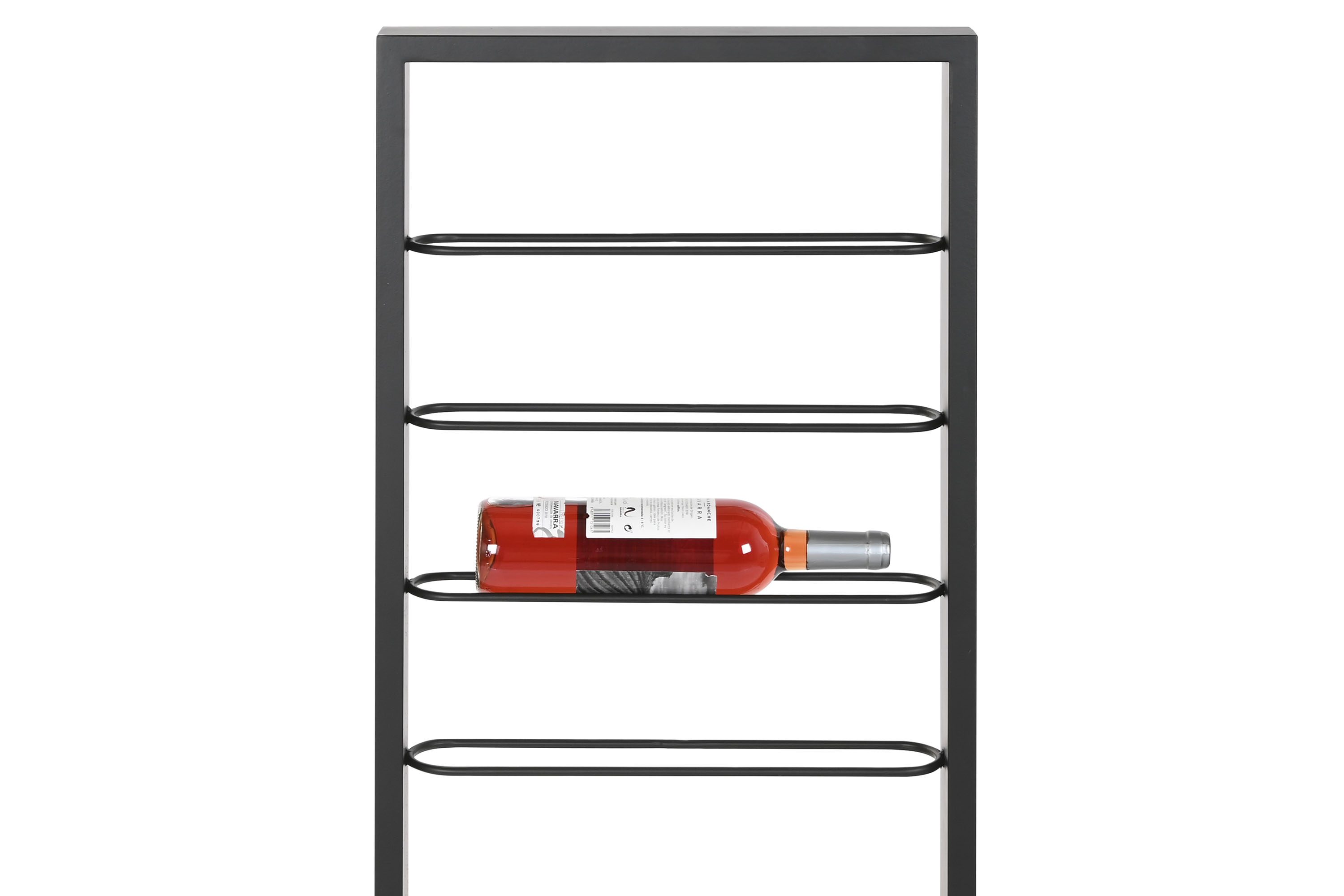 BOTELLERO METAL 42X6X120 8BOT, PARED NEGRO 5