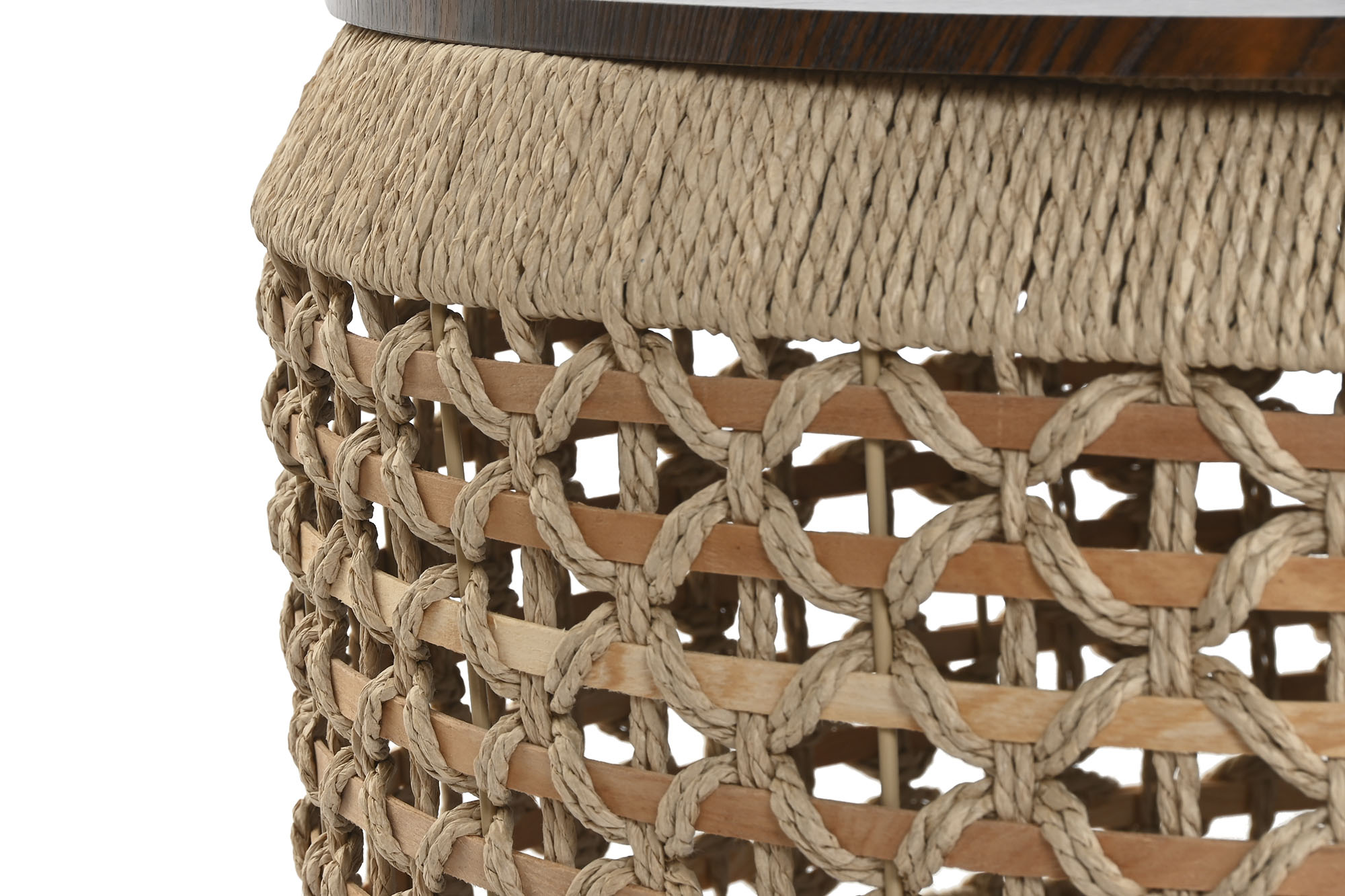 MESA CENTRO FIBRA MDF 40X40X27 NATURAL 4