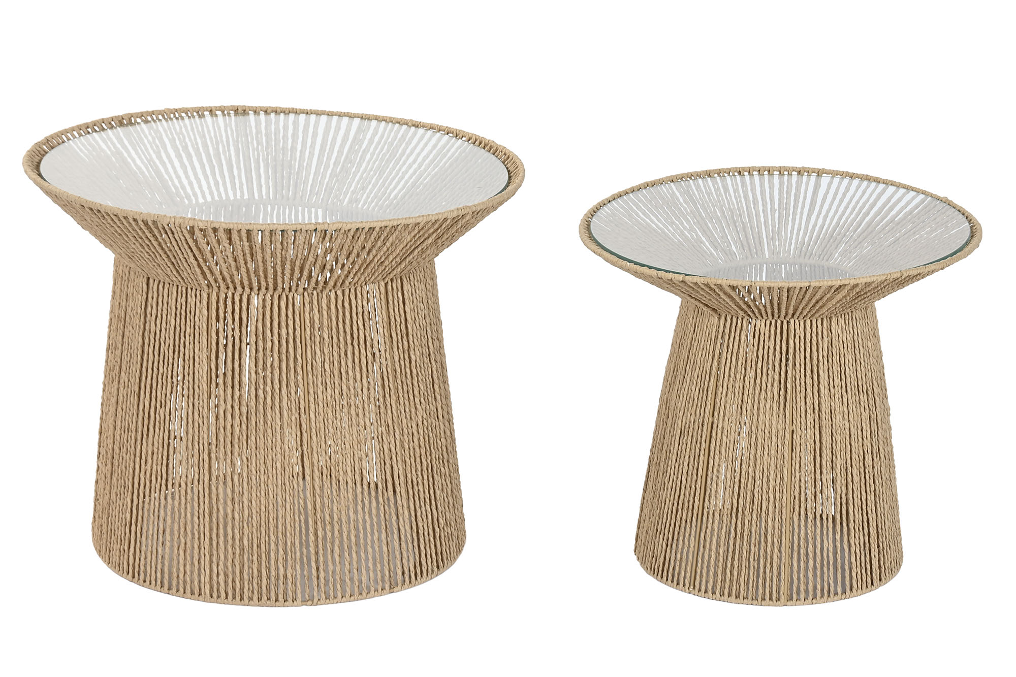 MESITA AUXILIAR FIBRA CRISTAL 55X55X46CM