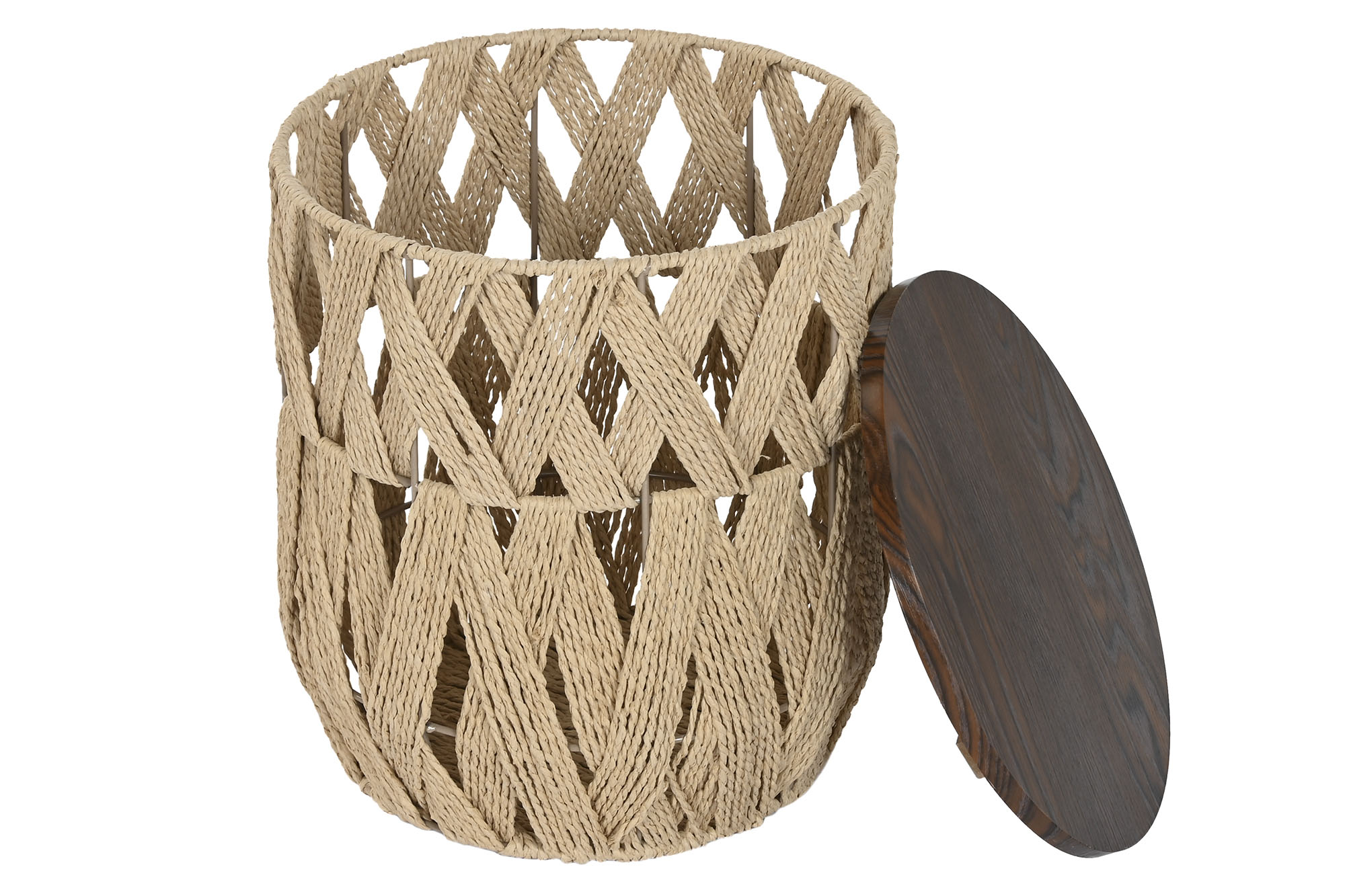 MESITA AUXILIAR FIBRA MDF 35X35X40 NATURAL 4