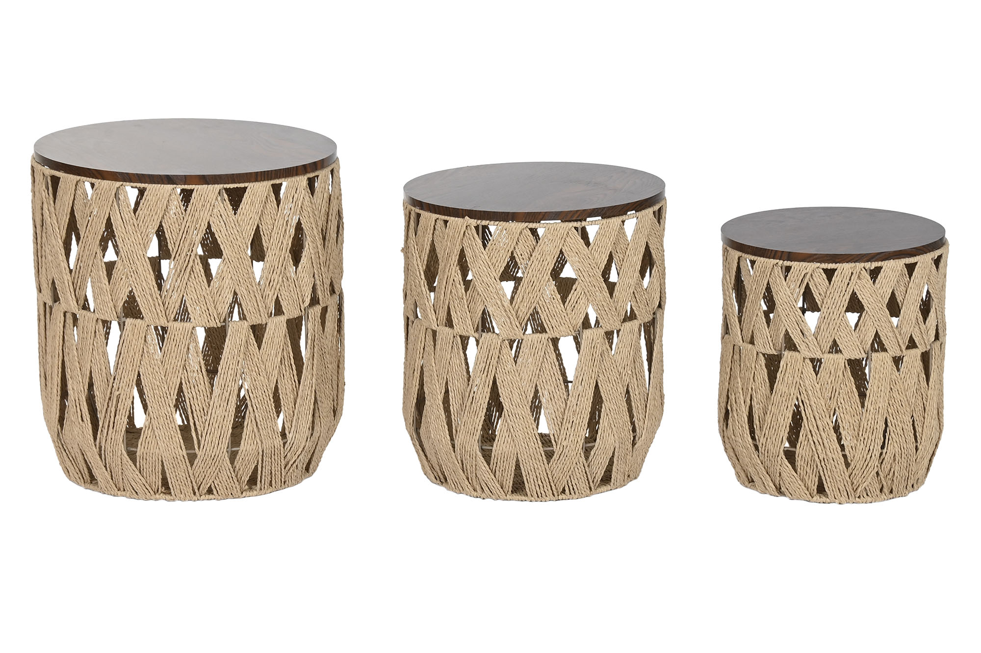 MESITA AUXILIAR FIBRA MDF 40X40X45 NATURAL