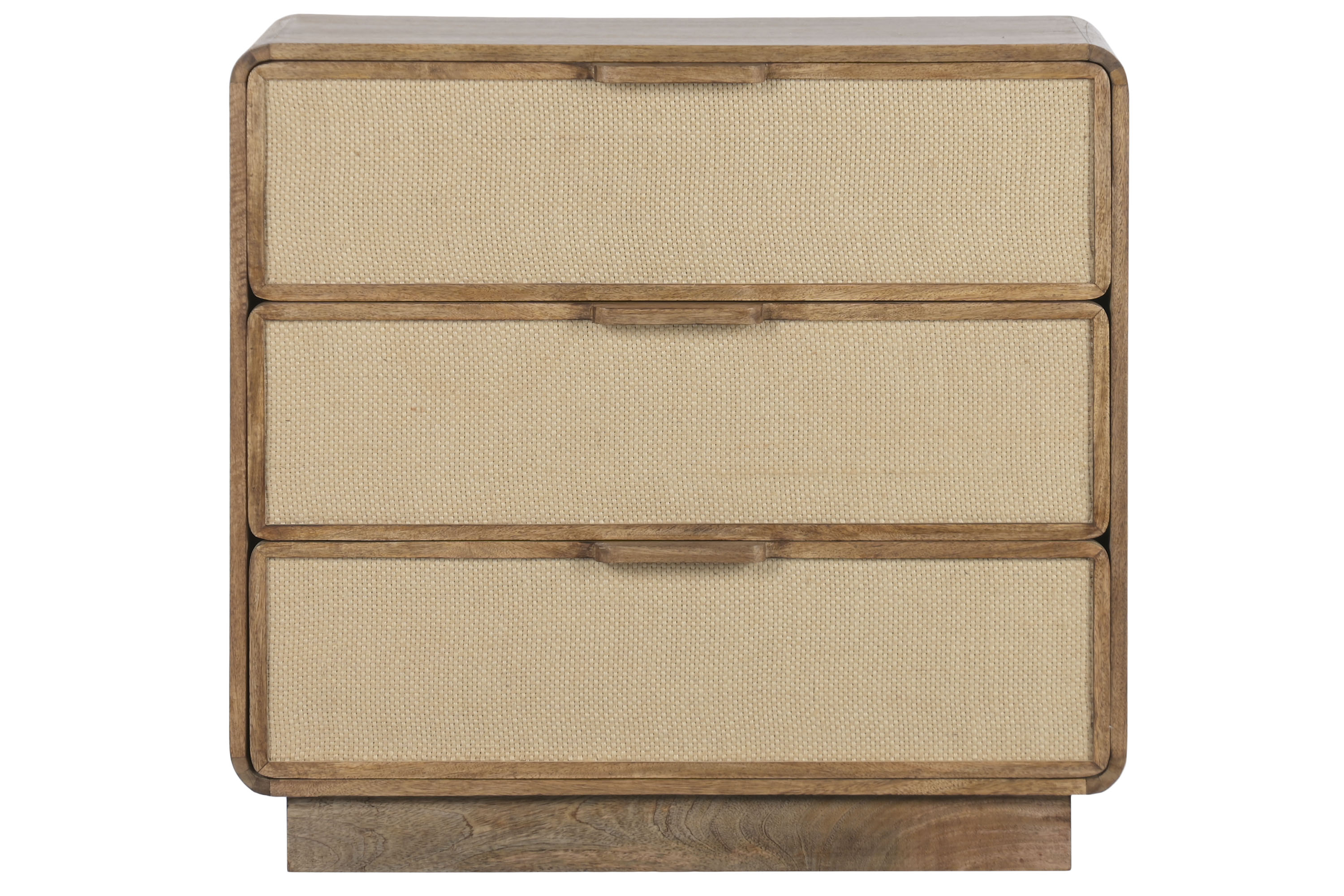 COMODA MANGO YUTE 79,5X37,5X76 3 CAJONES NATURAL