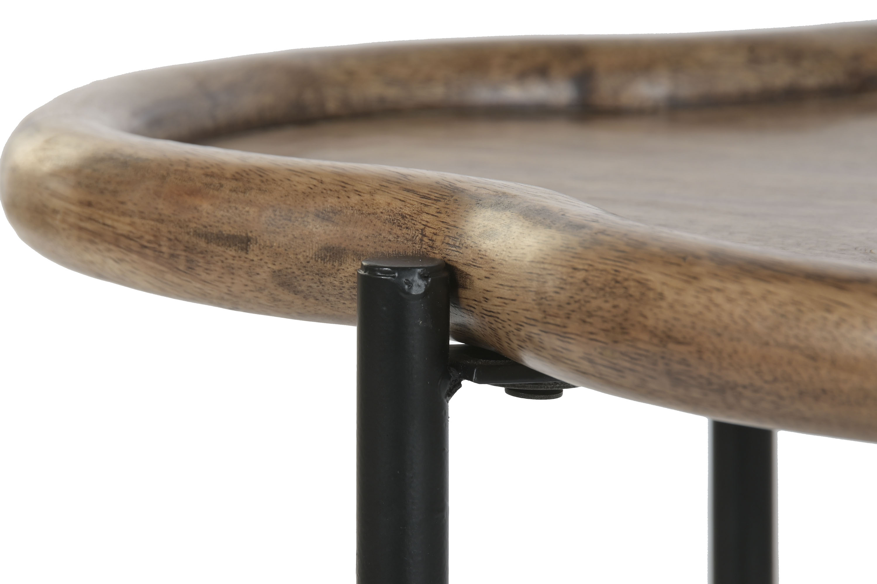 MESITA AUXILIAR MANGO HIERRO 60X50X47 NUBE NATURAL 5