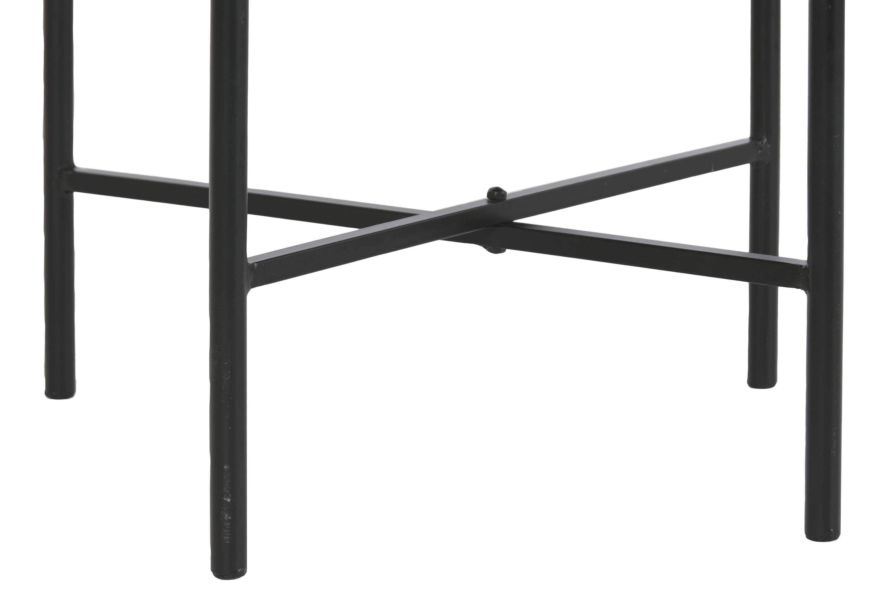 MESITA AUXILIAR MANGO HIERRO 60X50X47 NUBE NATURAL 6