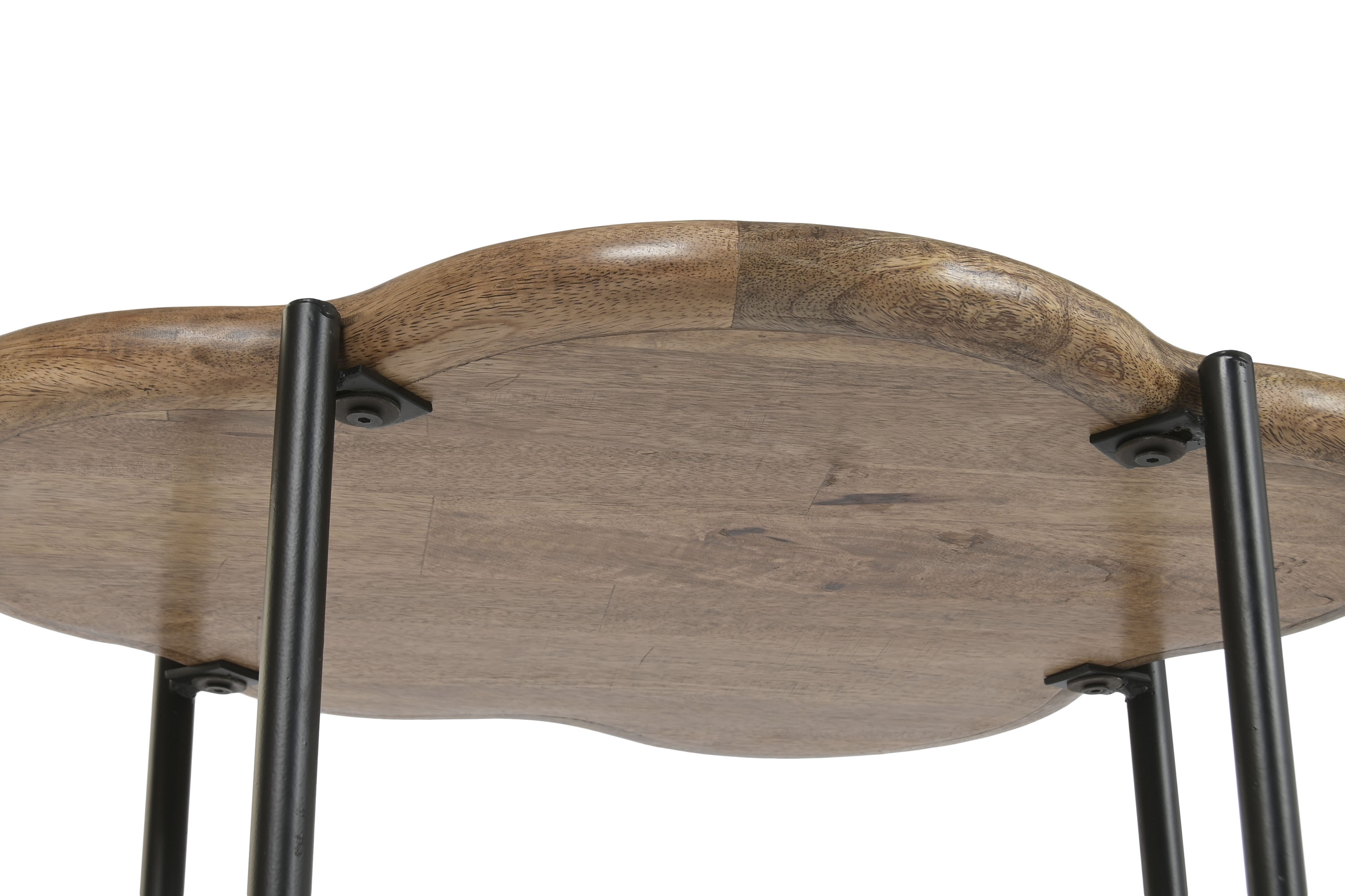 MESITA AUXILIAR MANGO HIERRO 60X50X47 NUBE NATURAL 8