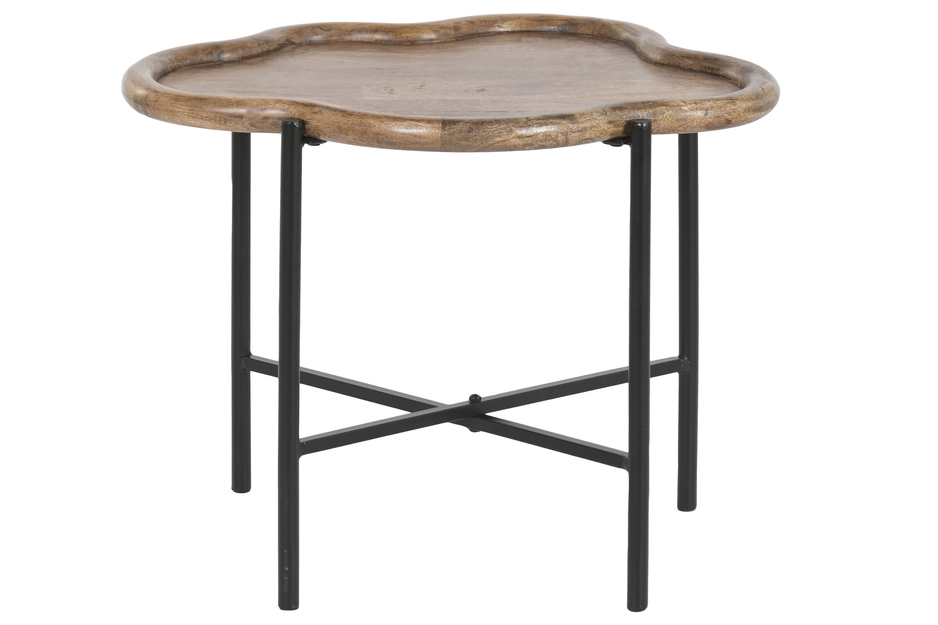 MESITA AUXILIAR MANGO HIERRO 60X50X47 NUBE NATURAL