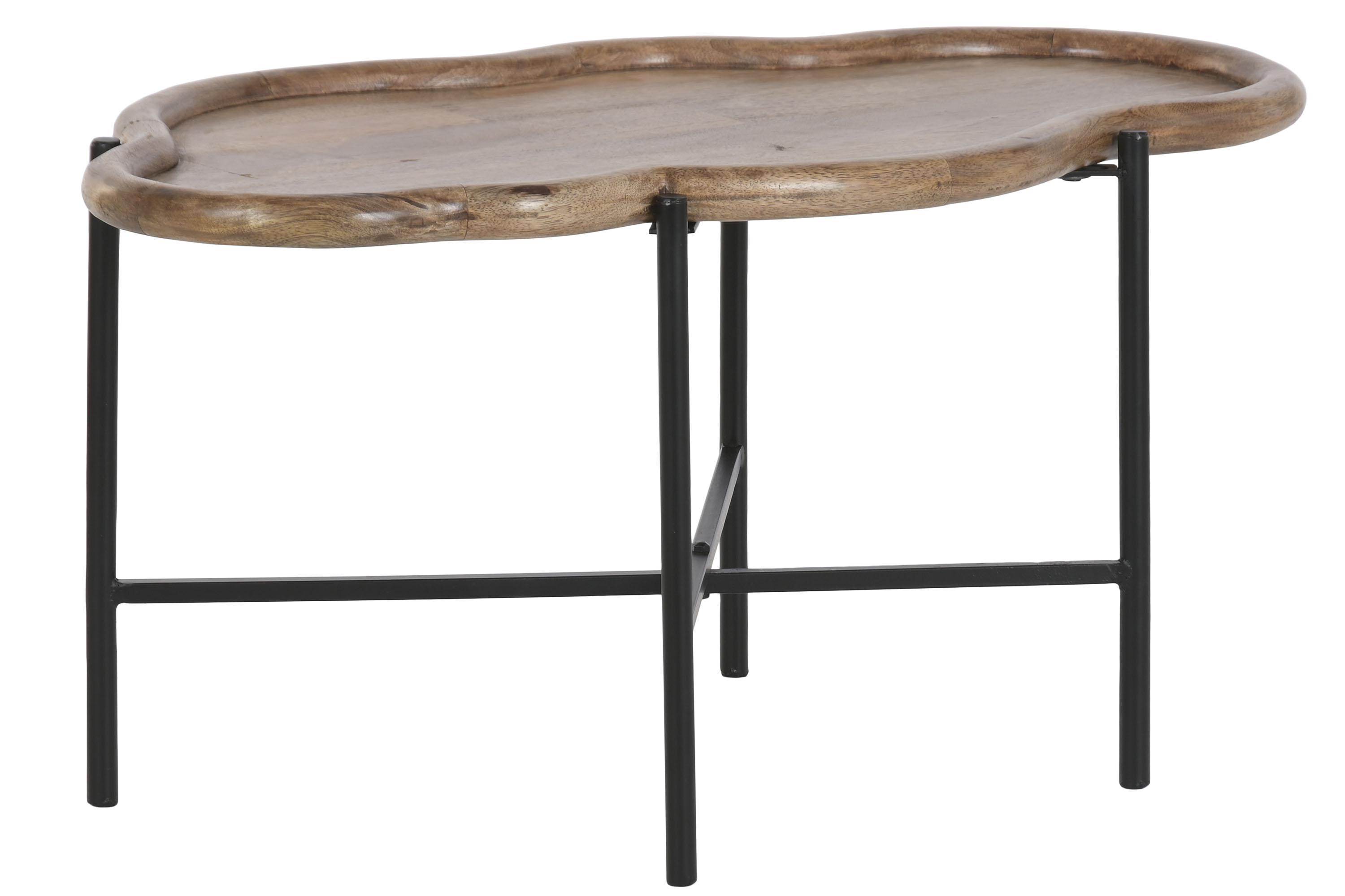 MESITA AUXILIAR MANGO HIERRO 88X49X42 NUBE NATURAL 2