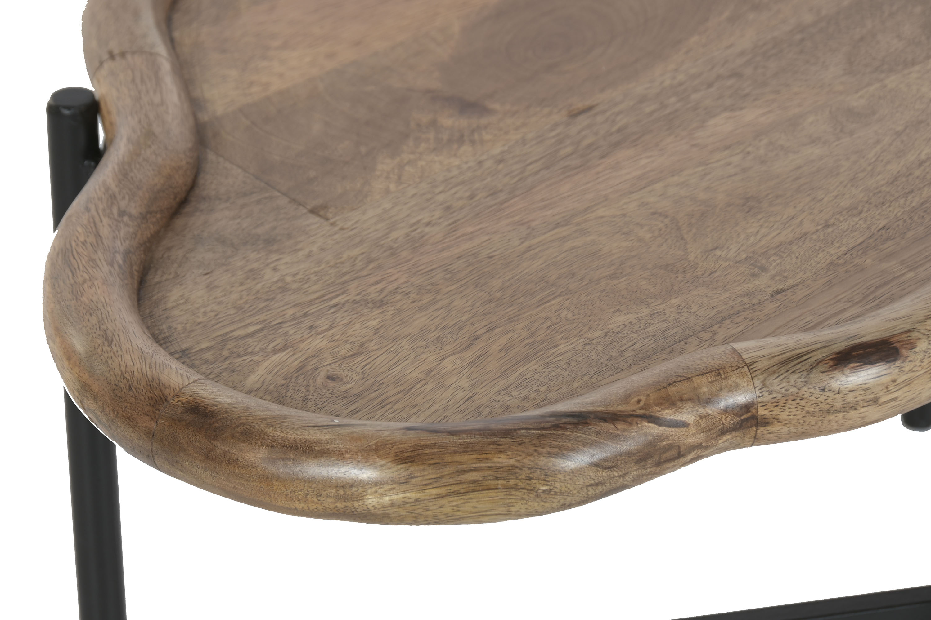 MESITA AUXILIAR MANGO HIERRO 88X49X42 NUBE NATURAL 5