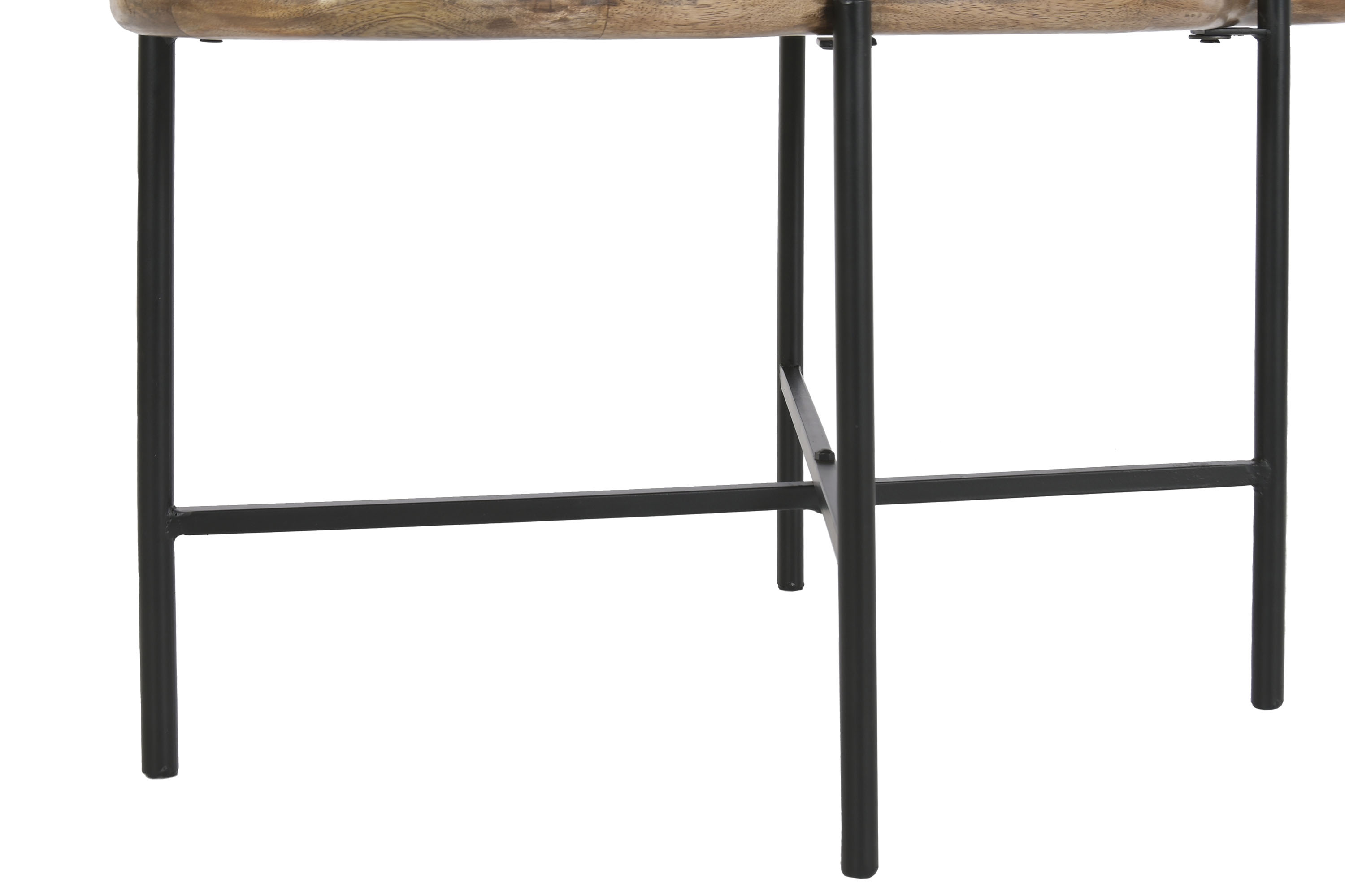 MESITA AUXILIAR MANGO HIERRO 88X49X42 NUBE NATURAL 6