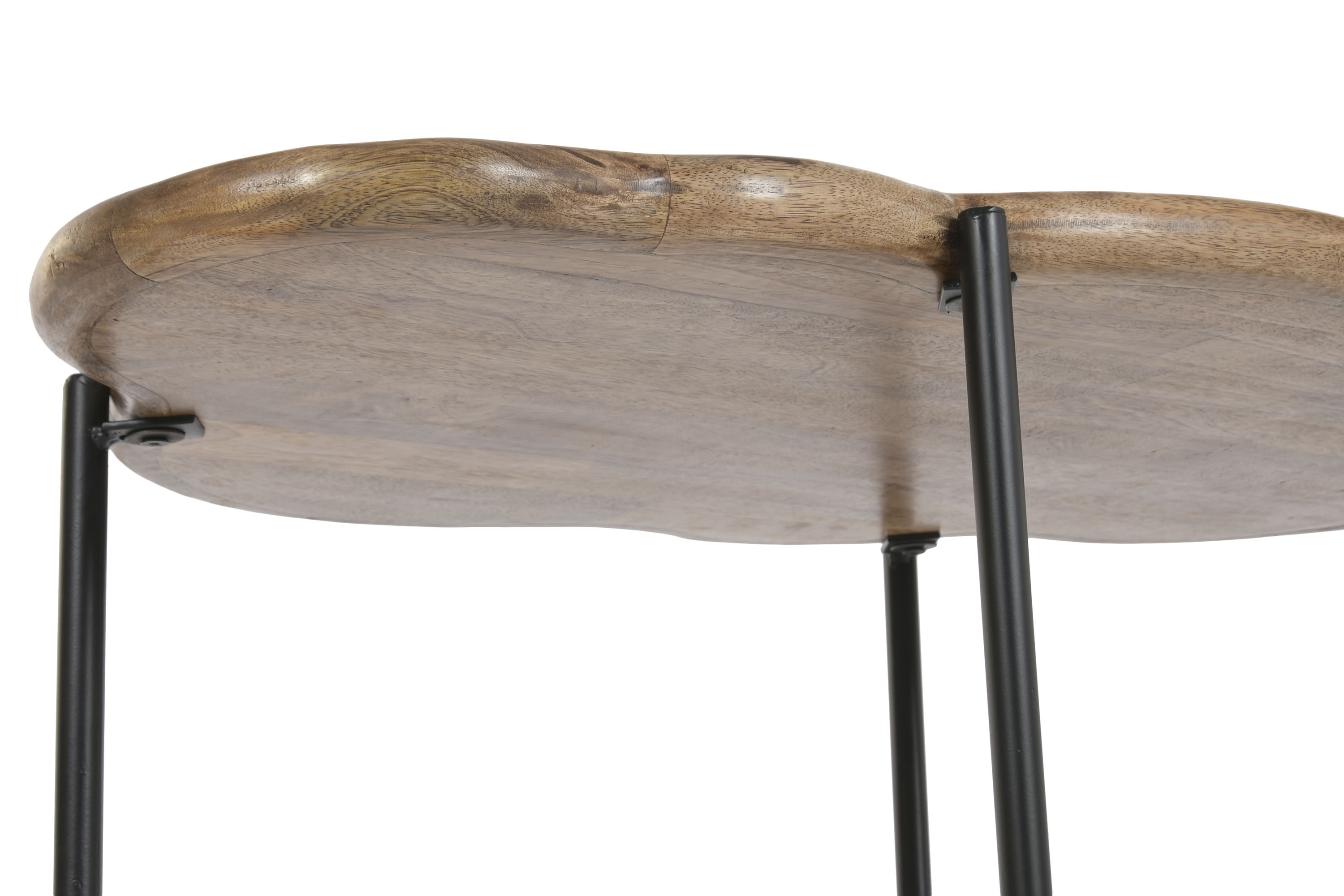 MESITA AUXILIAR MANGO HIERRO 88X49X42 NUBE NATURAL 9