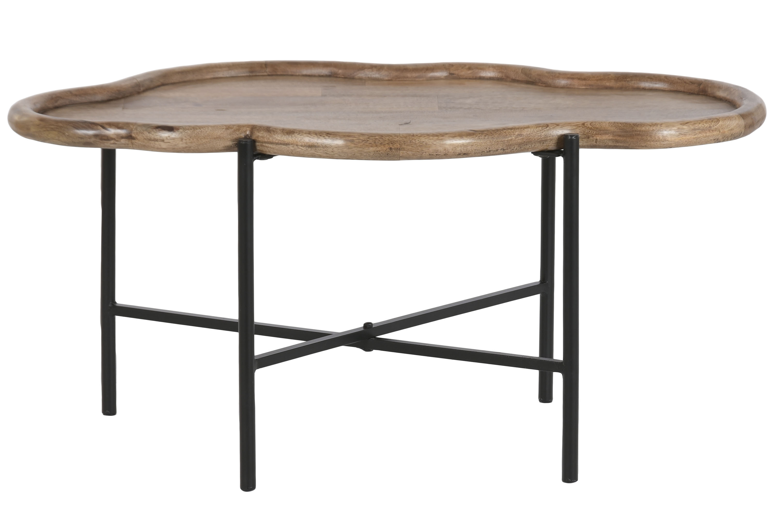 MESITA AUXILIAR MANGO HIERRO 88X49X42 NUBE NATURAL