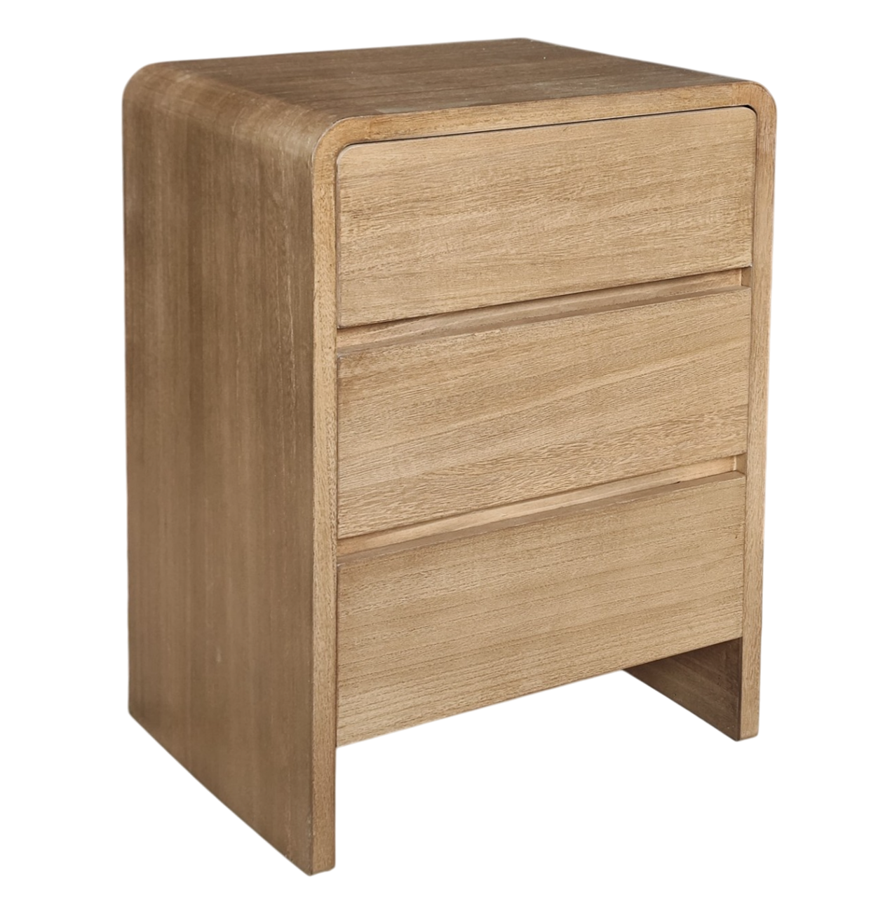 MESITA DE NOCHE PAULOWNIA OLMO 44X34X60 3 CAJONES