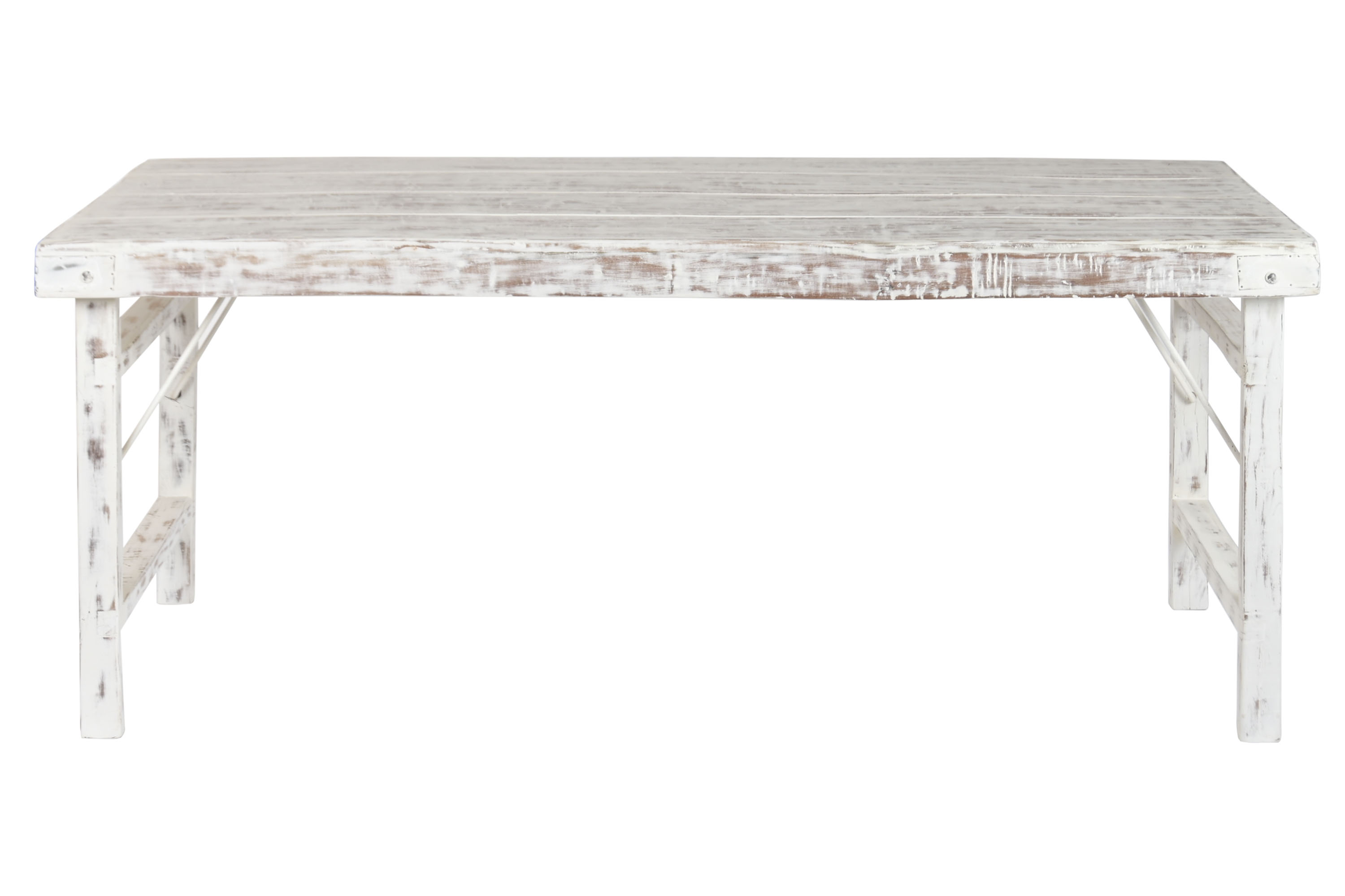 MESA COMEDOR PLEGABLE MADERA RECICLADA 182X90X76