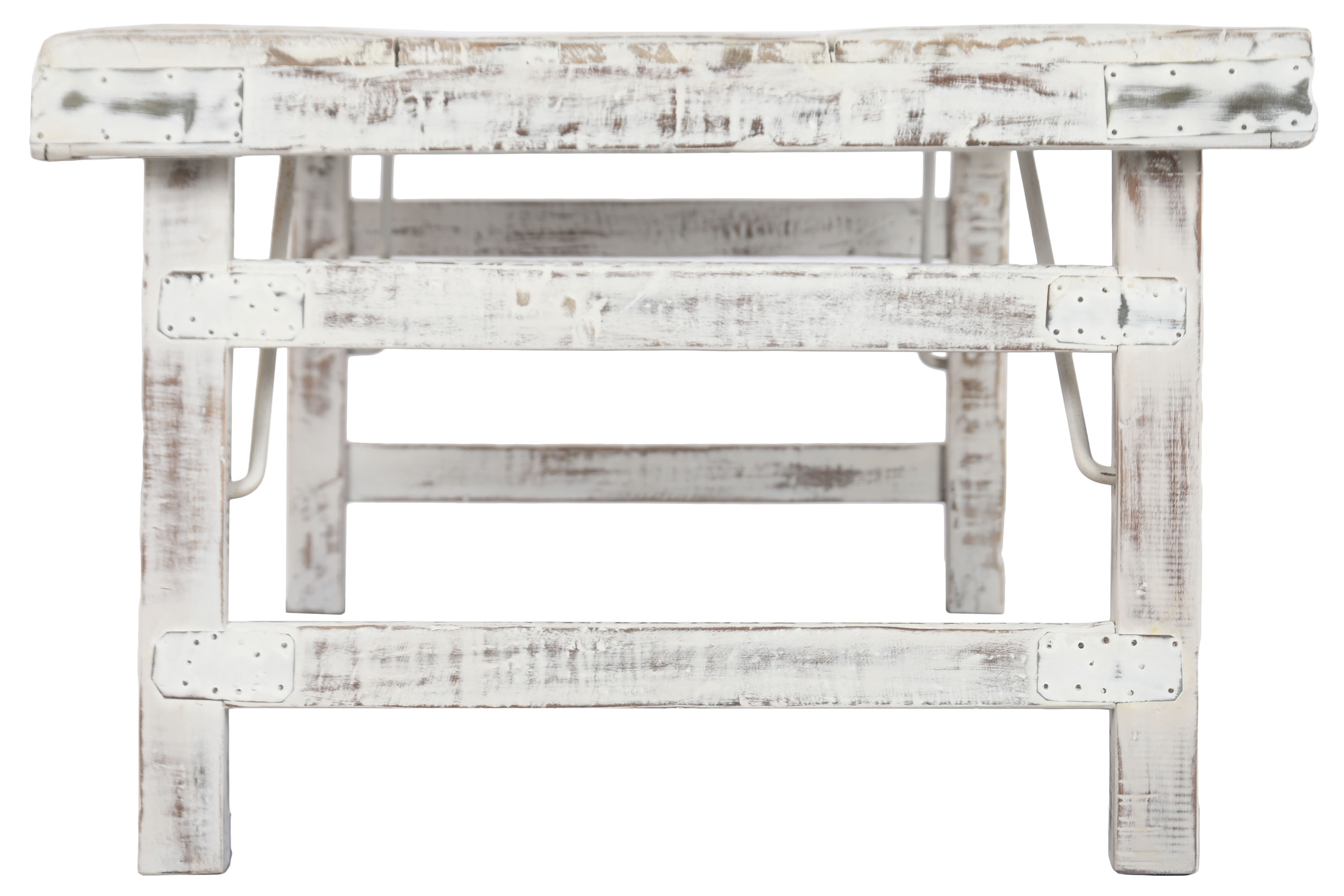 MESA CENTRO PLEGABLE MADERA RECICLADA 148X73X45 4