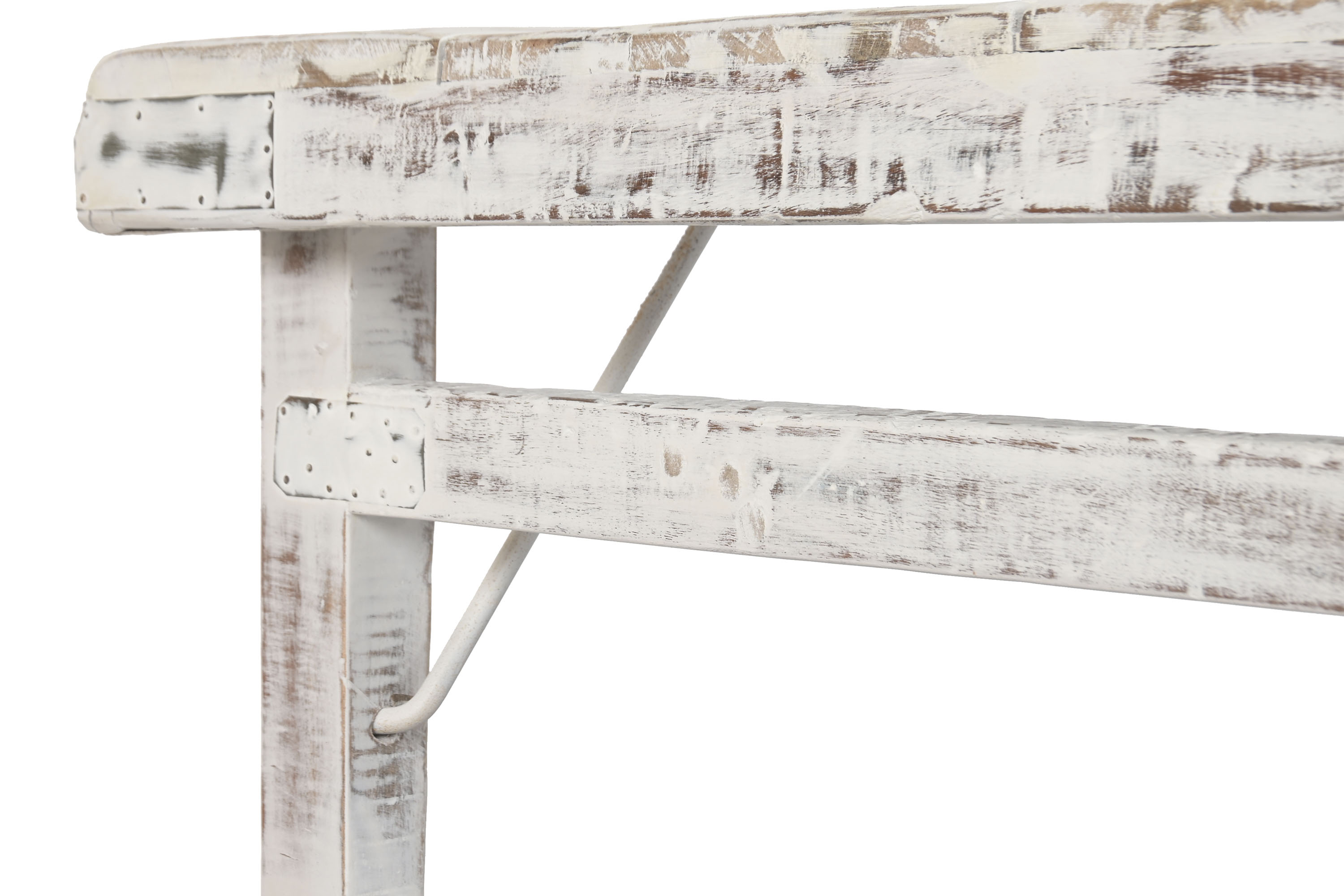 MESA CENTRO PLEGABLE MADERA RECICLADA 148X73X45 7