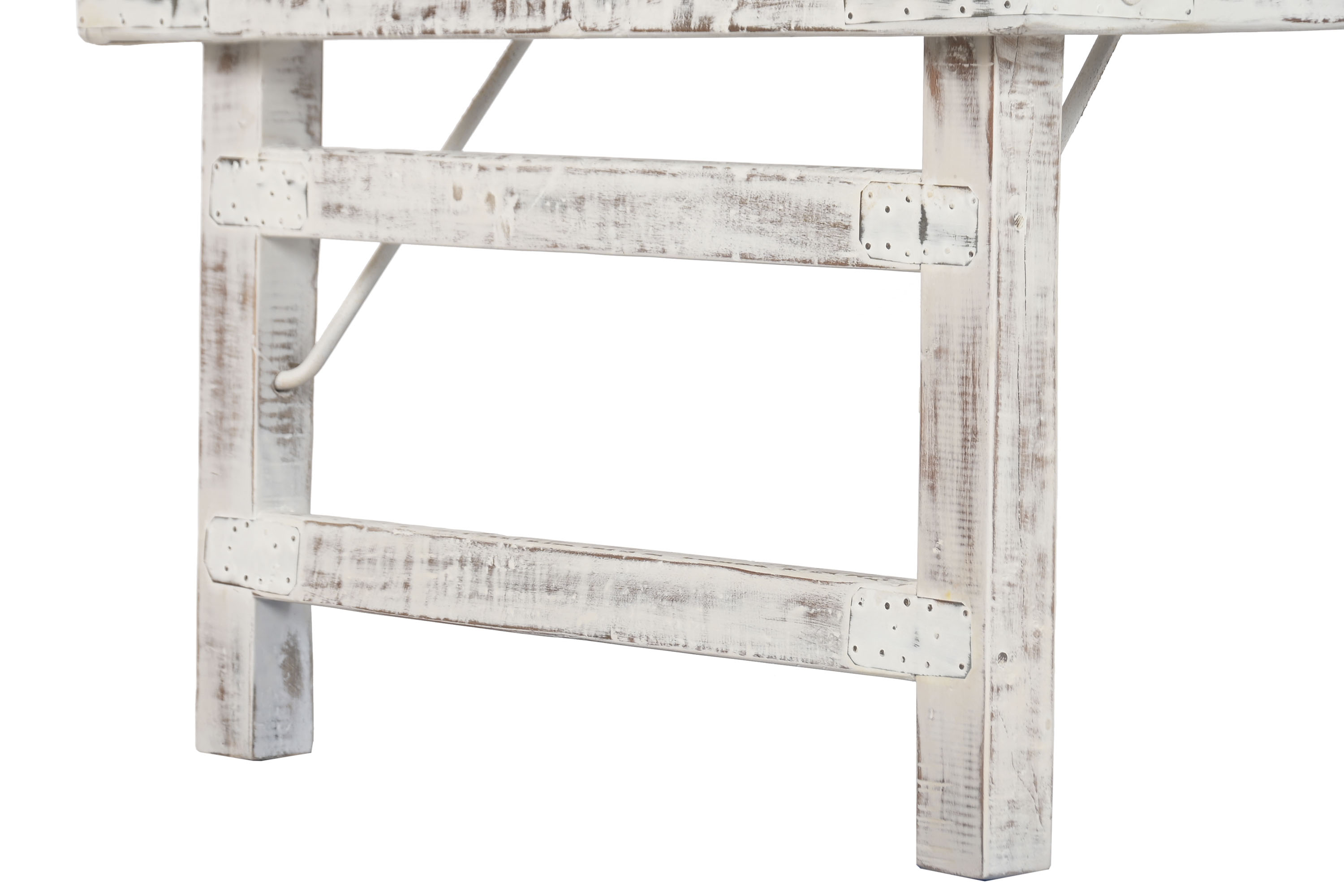 MESA CENTRO PLEGABLE MADERA RECICLADA 148X73X45 8