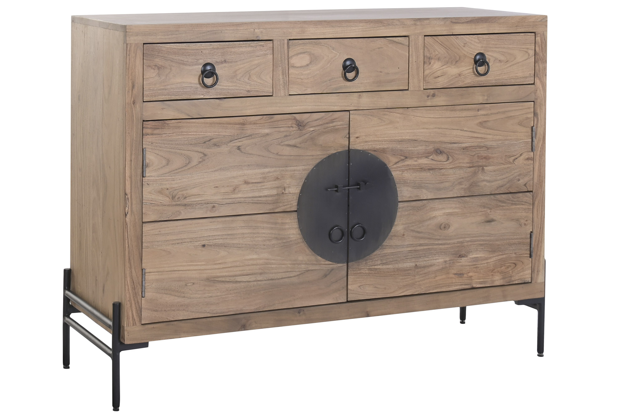 BUFFET ACACIA METAL 118X40X92 2