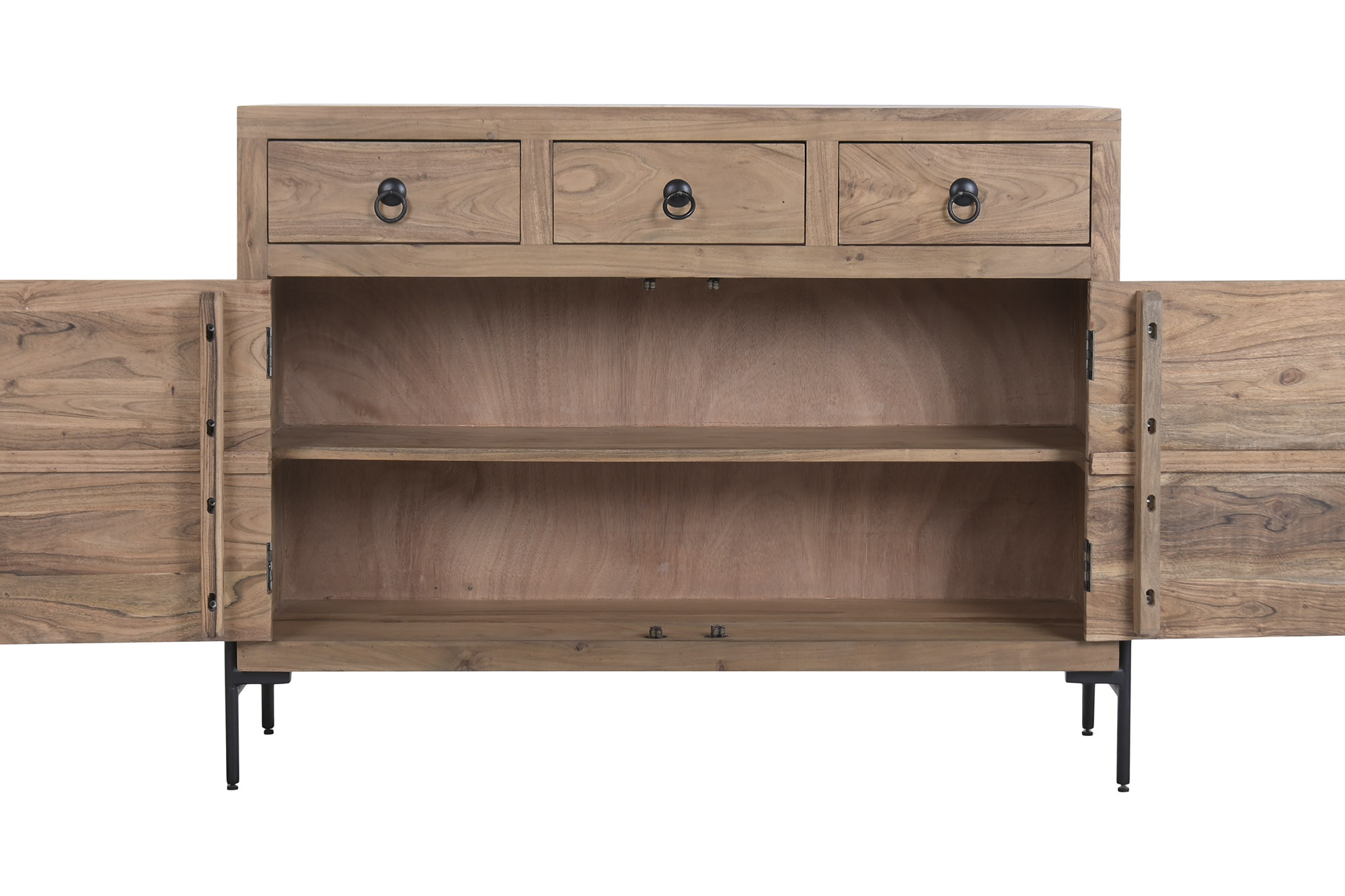 BUFFET ACACIA METAL 118X40X92 4
