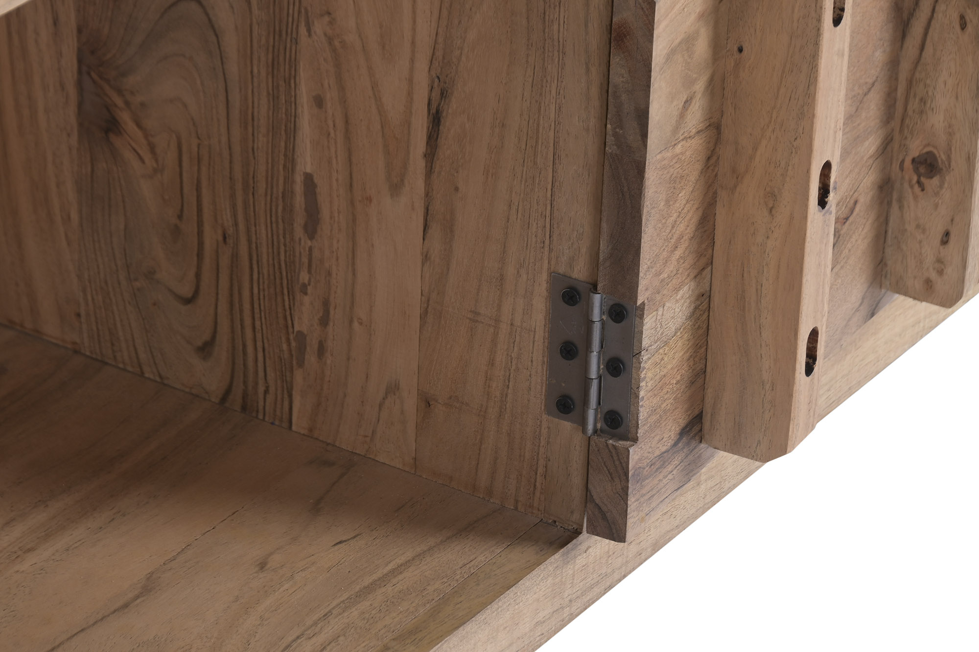MUEBLE TV ACACIA METAL 175X40X62 10