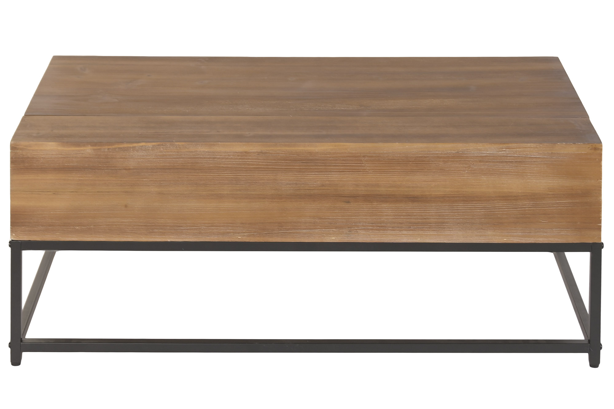 MESA CENTRO PLEGABLE HIERRO ABETO 100X55X40CM 3