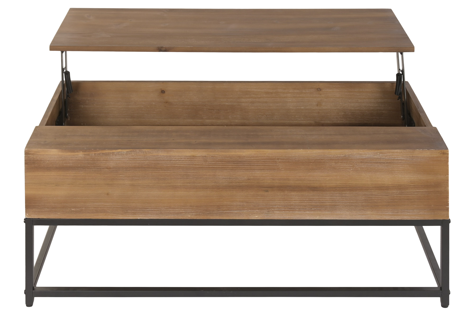 MESA CENTRO PLEGABLE HIERRO ABETO 100X55X40CM 5