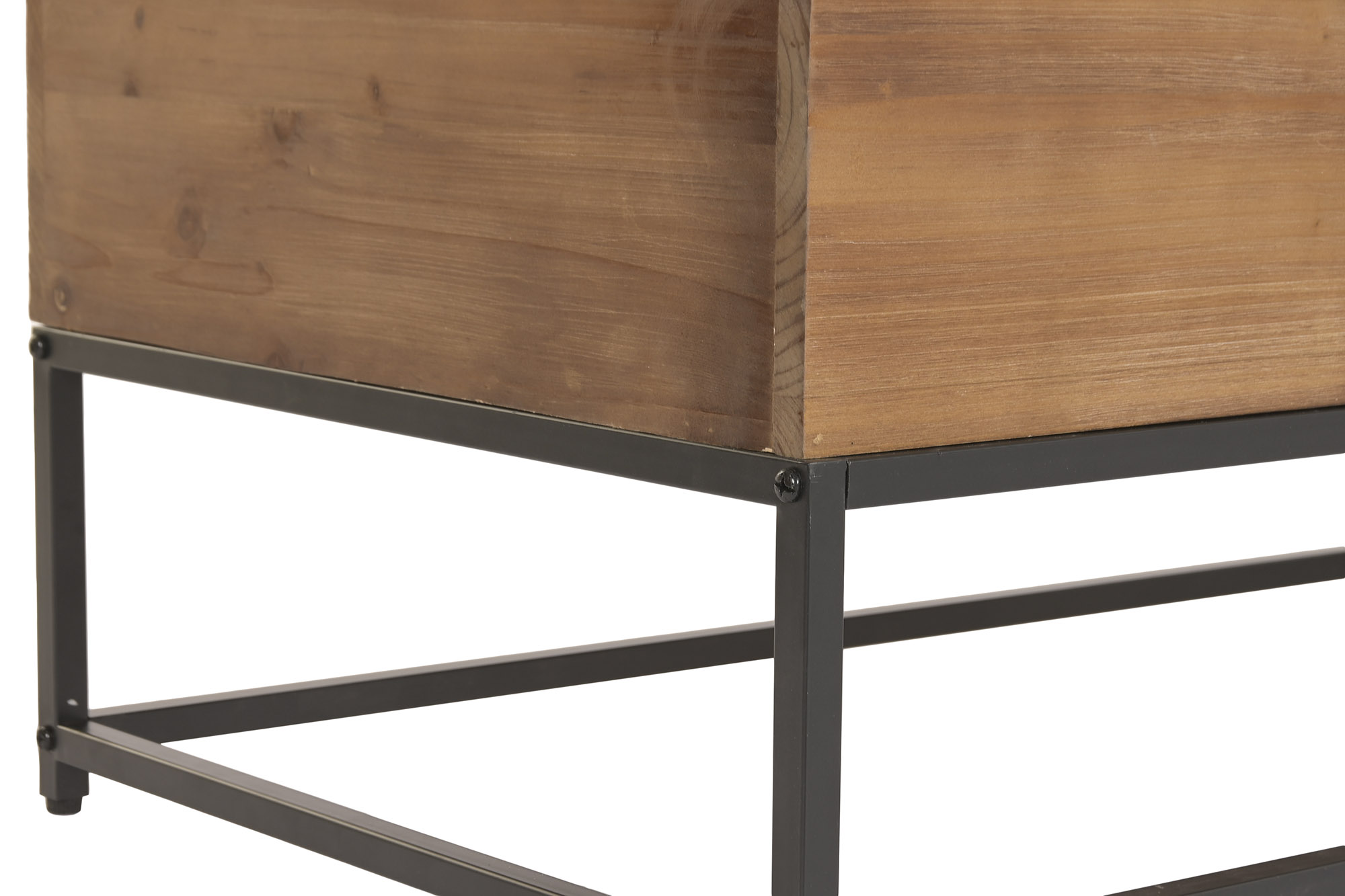 MESA CENTRO PLEGABLE HIERRO ABETO 100X55X40CM 7