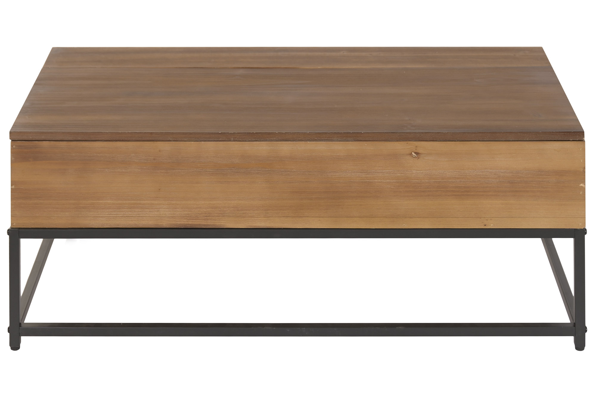 MESA CENTRO PLEGABLE HIERRO ABETO 100X55X40CM