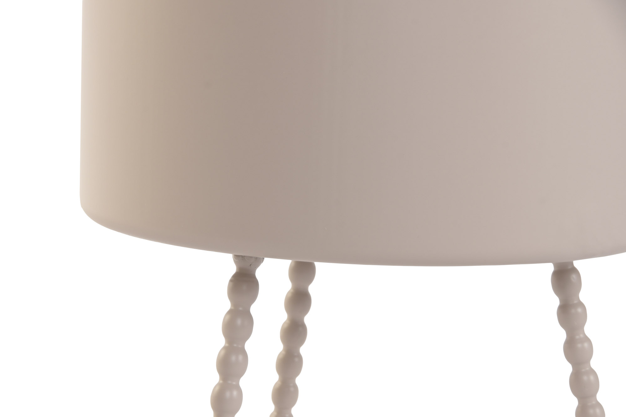 MACETERO SET 2 METAL 31X31X40 BOLAS CREMA