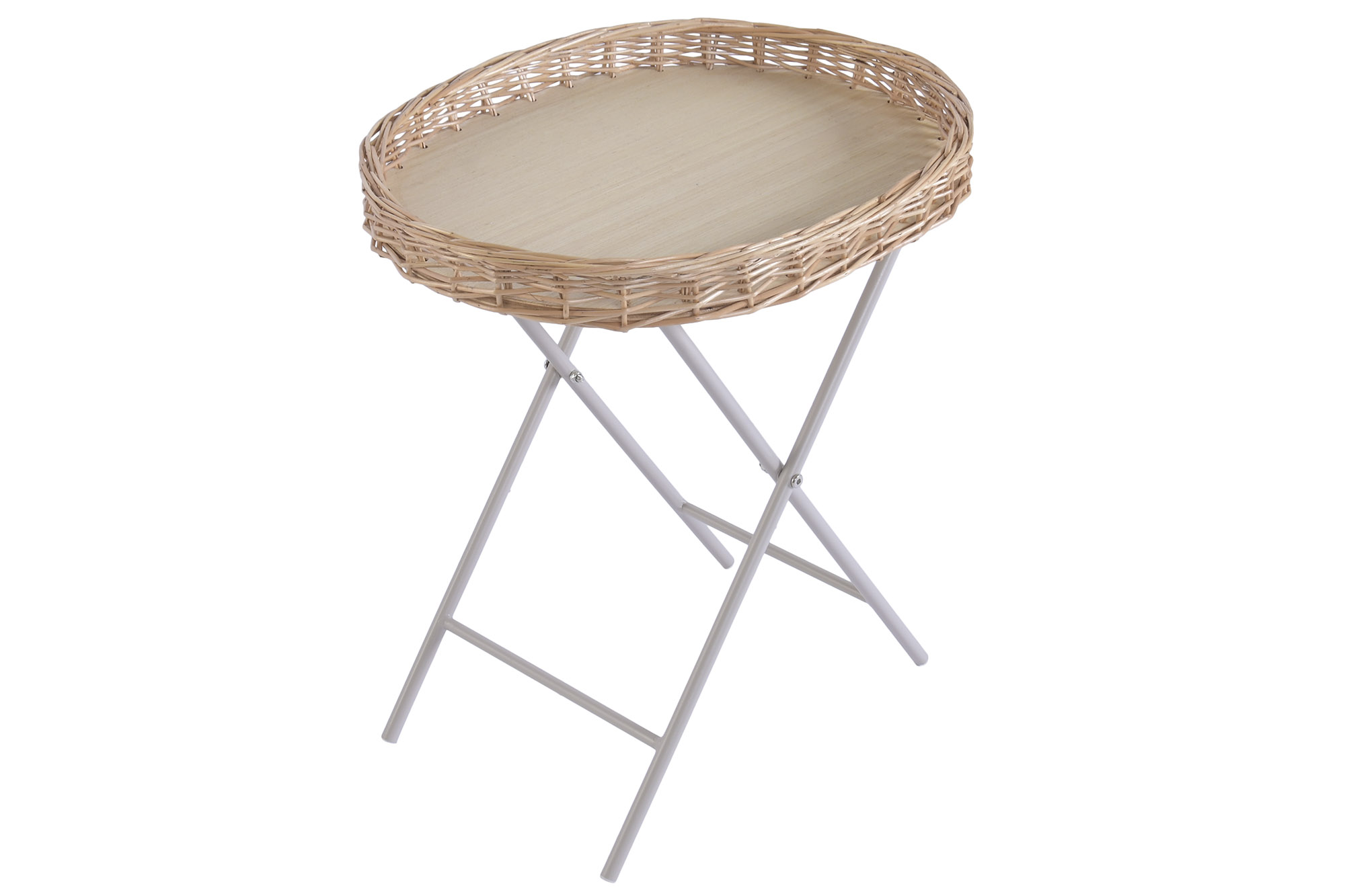 MESITA AUXILIAR FIBRA METAL 43X38X50 PLEGABLE