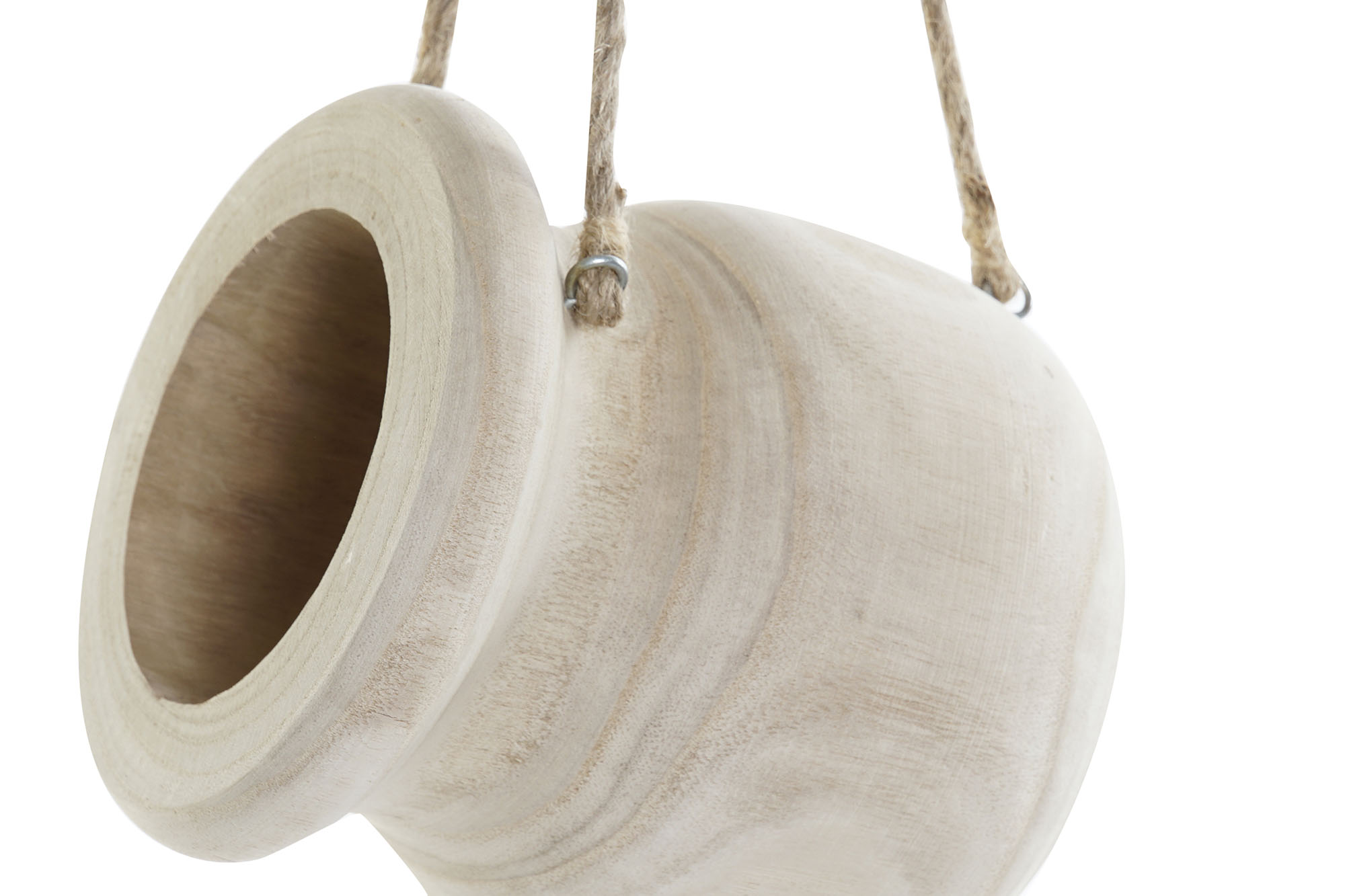 MACETERO PAULOWNIA CUERDA 16X16X53 COLGANTE 2