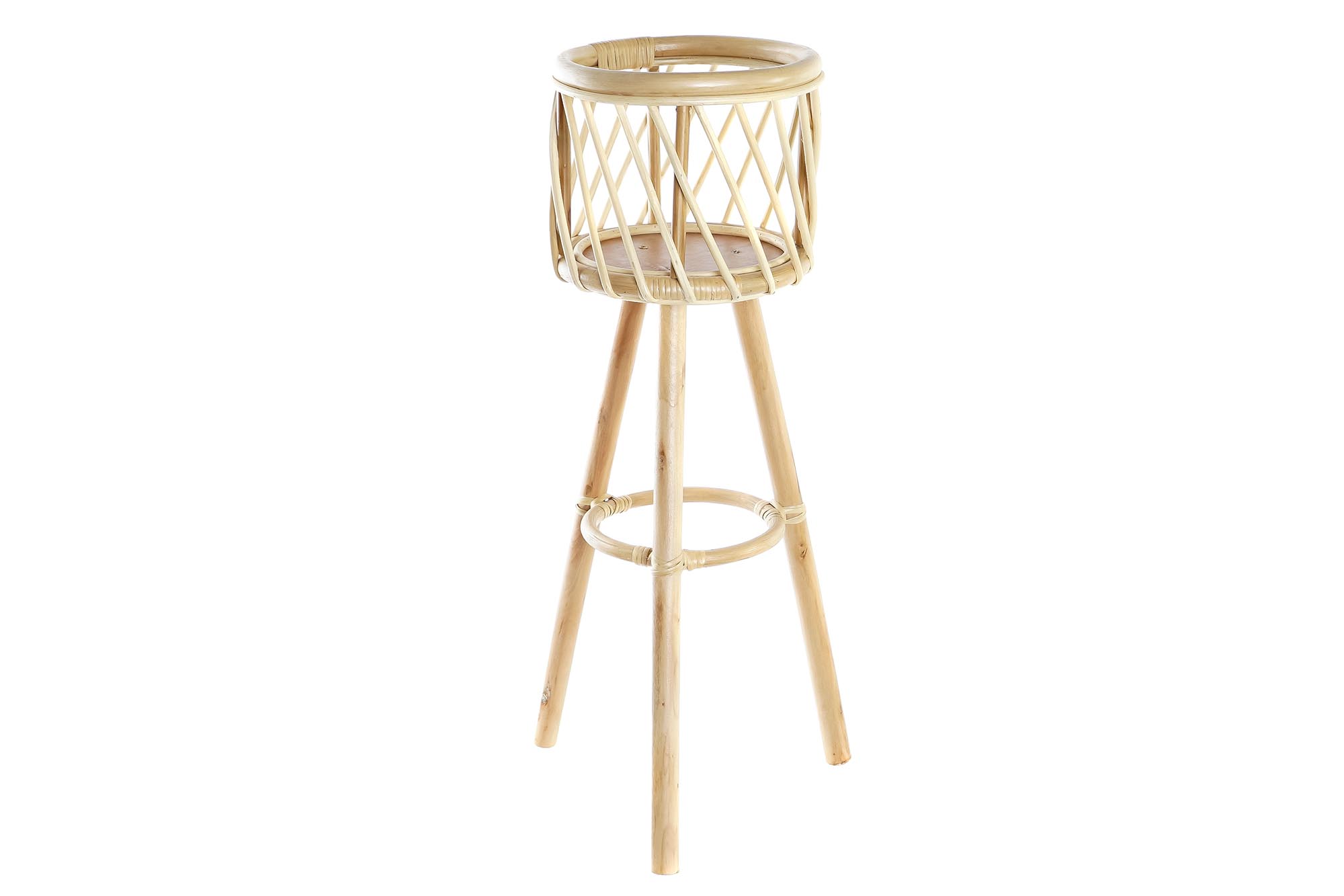 MACETERO BAMBU 23X20X70 NATURAL