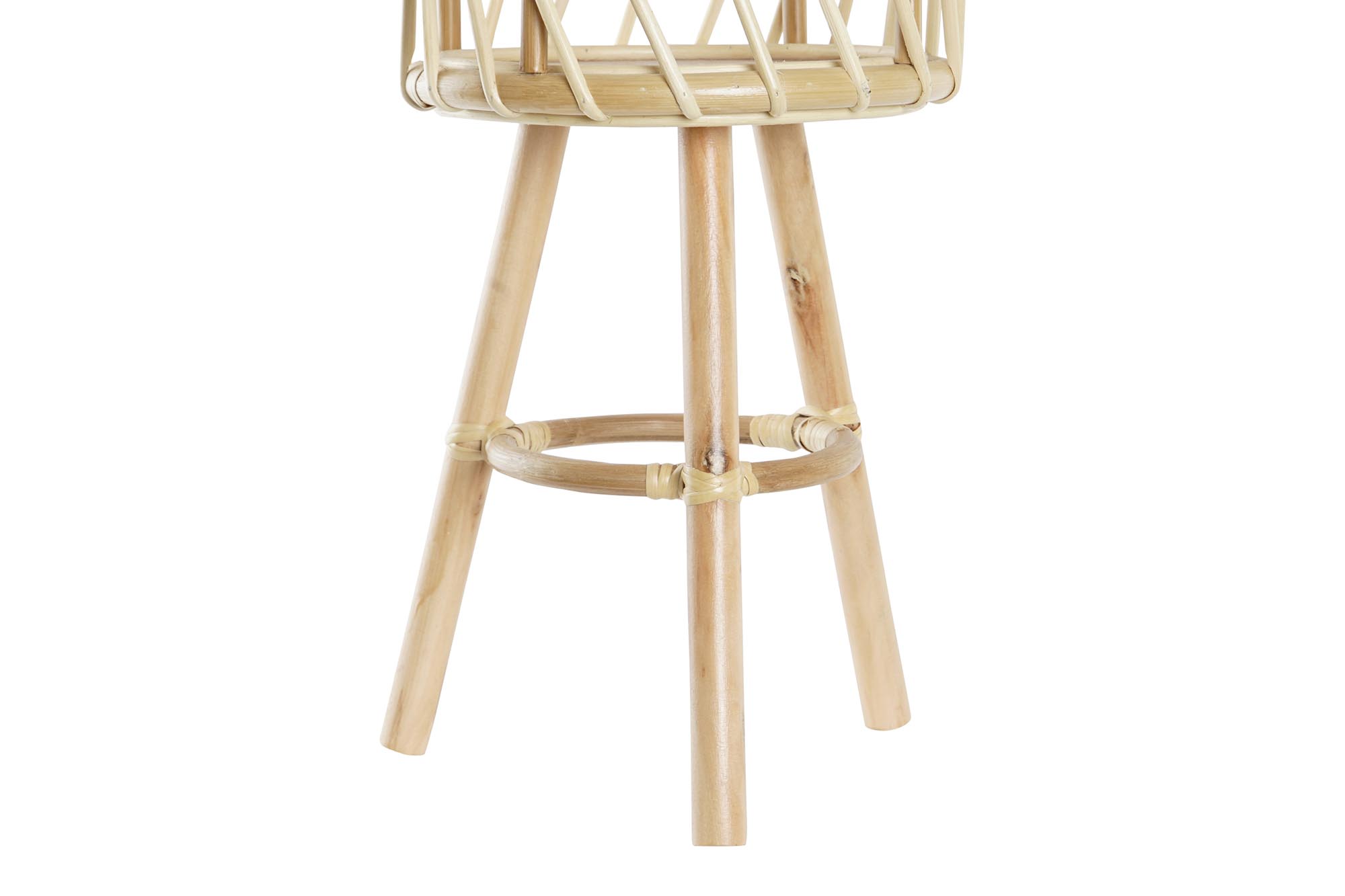 MACETERO BAMBU 28X28X60 NATURAL 3