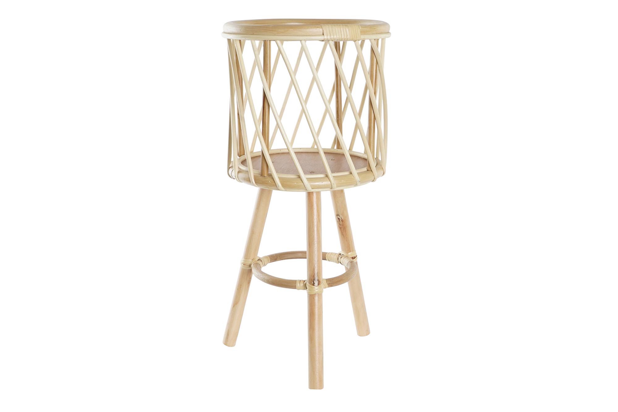 MACETERO BAMBU 28X28X60 NATURAL