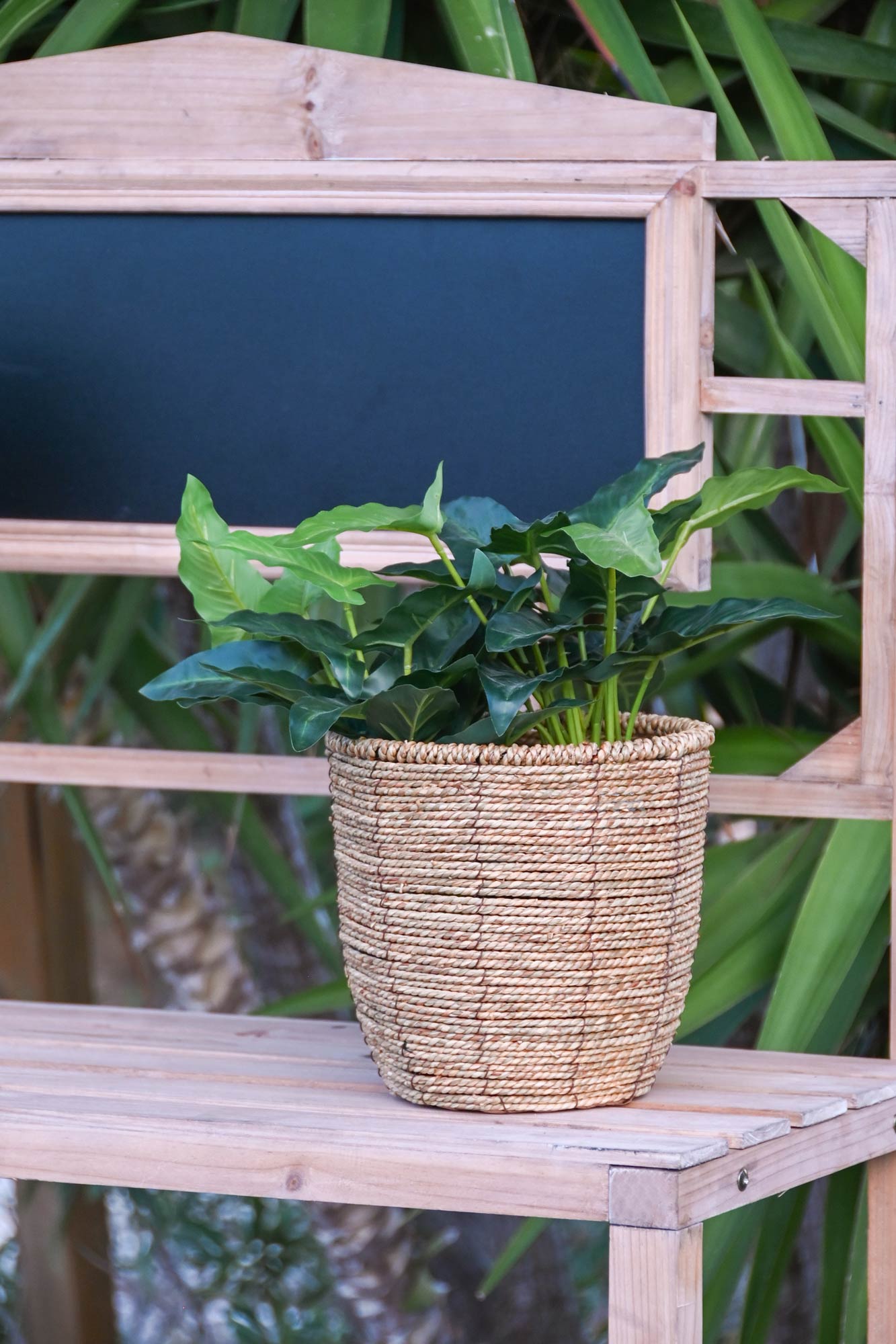 MACETERO FIBRA 31X31X24CM NATURAL 2