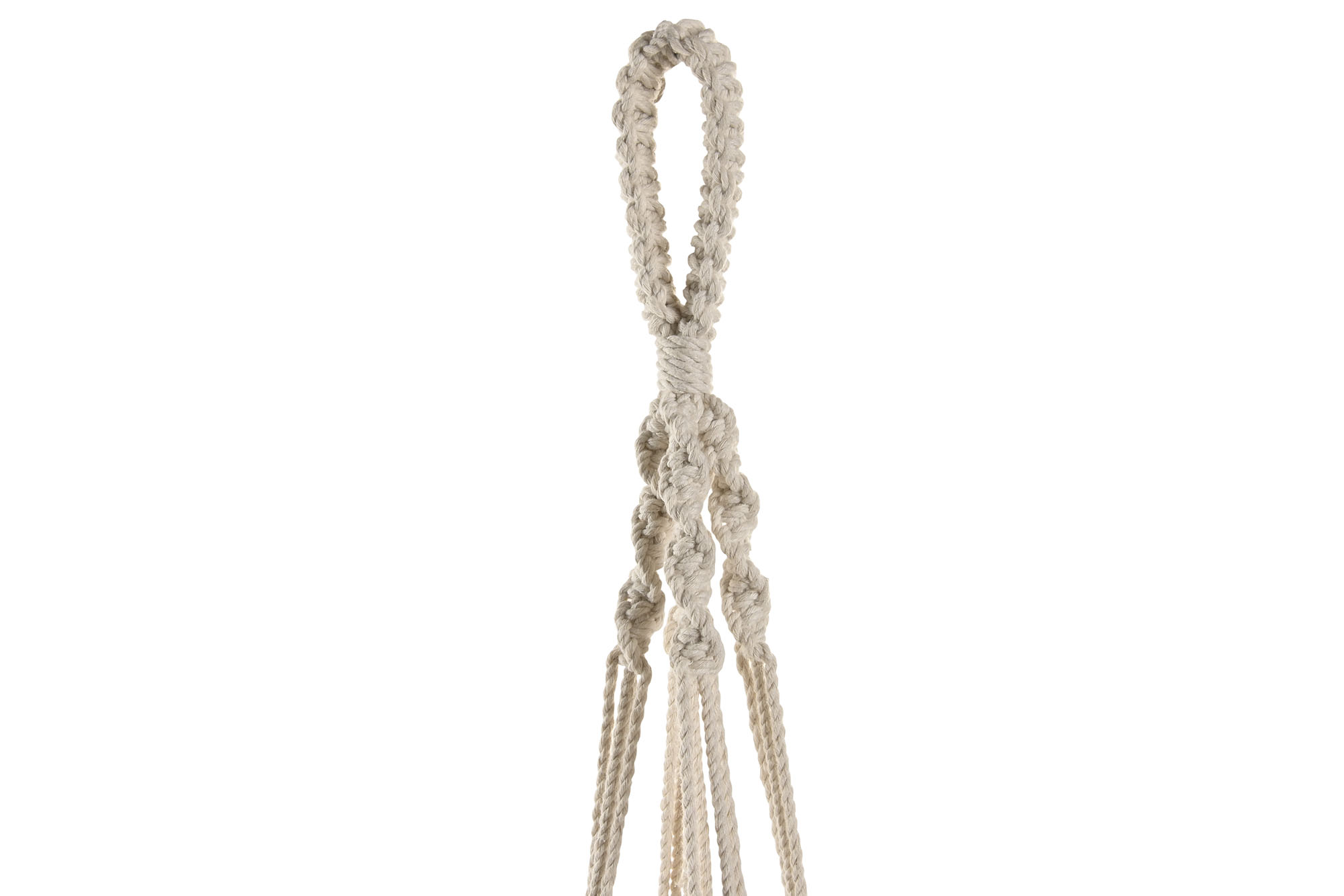 MACETERO ALGODON 15X15X90 MACRAME TEJIDO A MANO 3