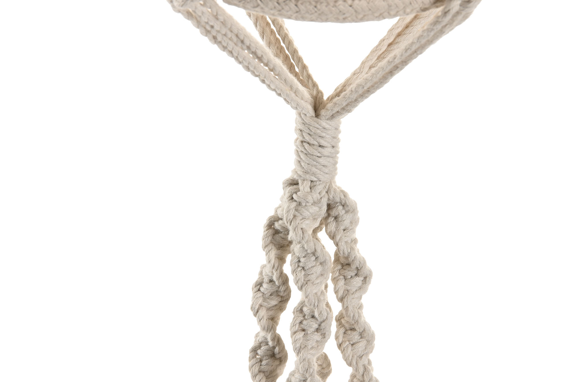 MACETERO ALGODON 15X15X130 MACRAME TEJIDO A MANO 4