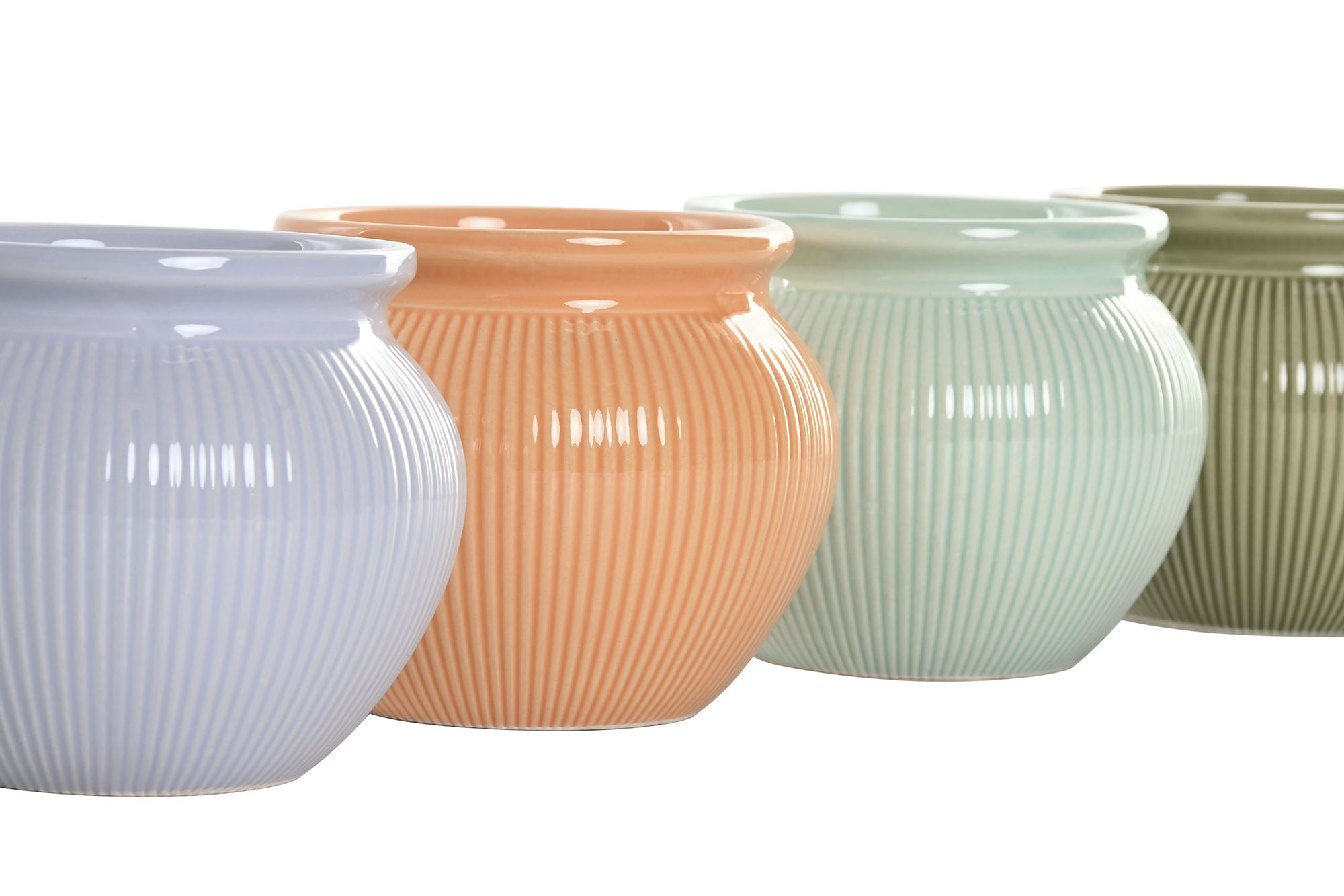 MACETERO  CERAMICA 18X18X14 MALVA 2