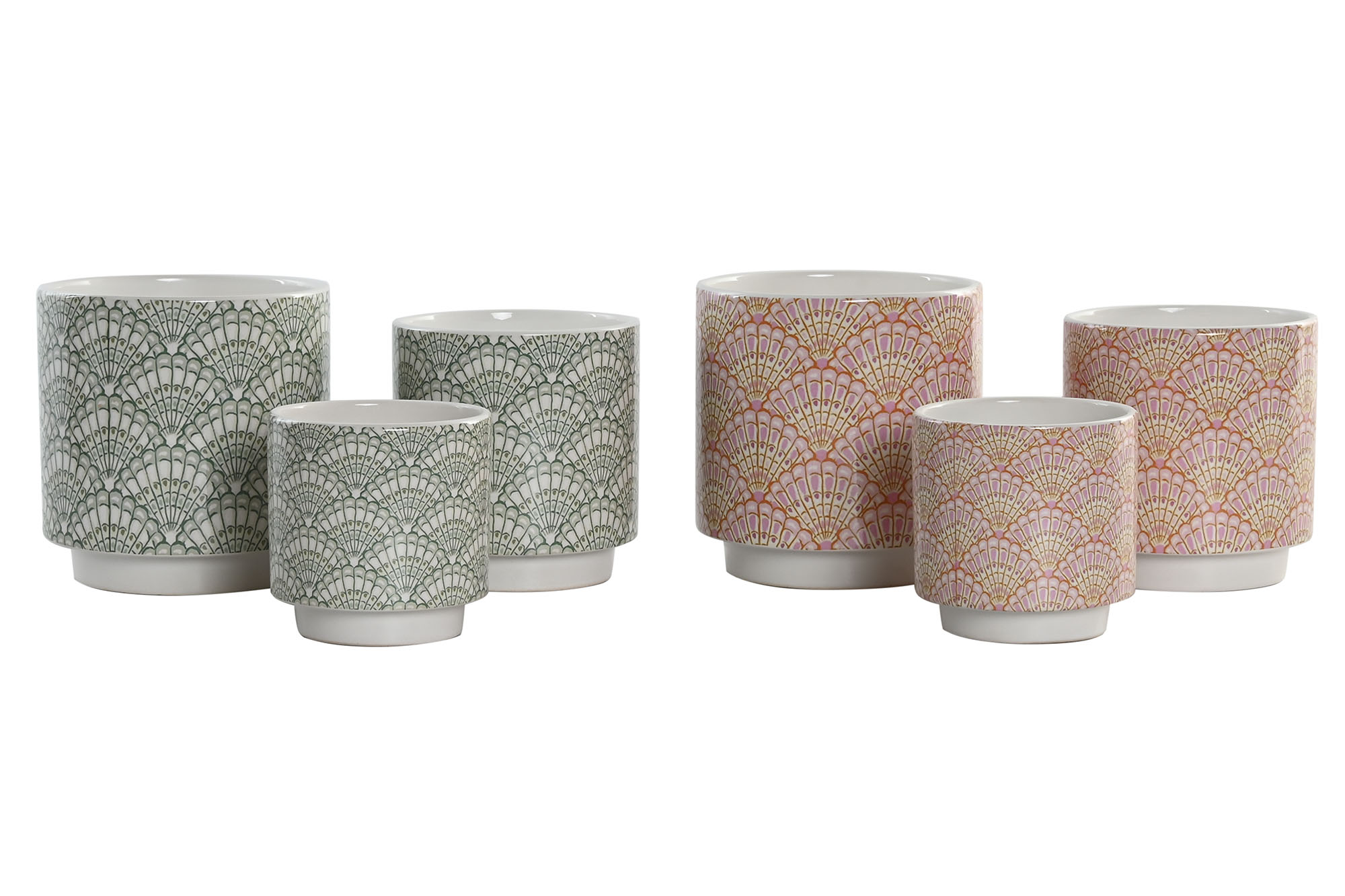 MACETERO CERAMICA 12X12X12CM ROSA 4